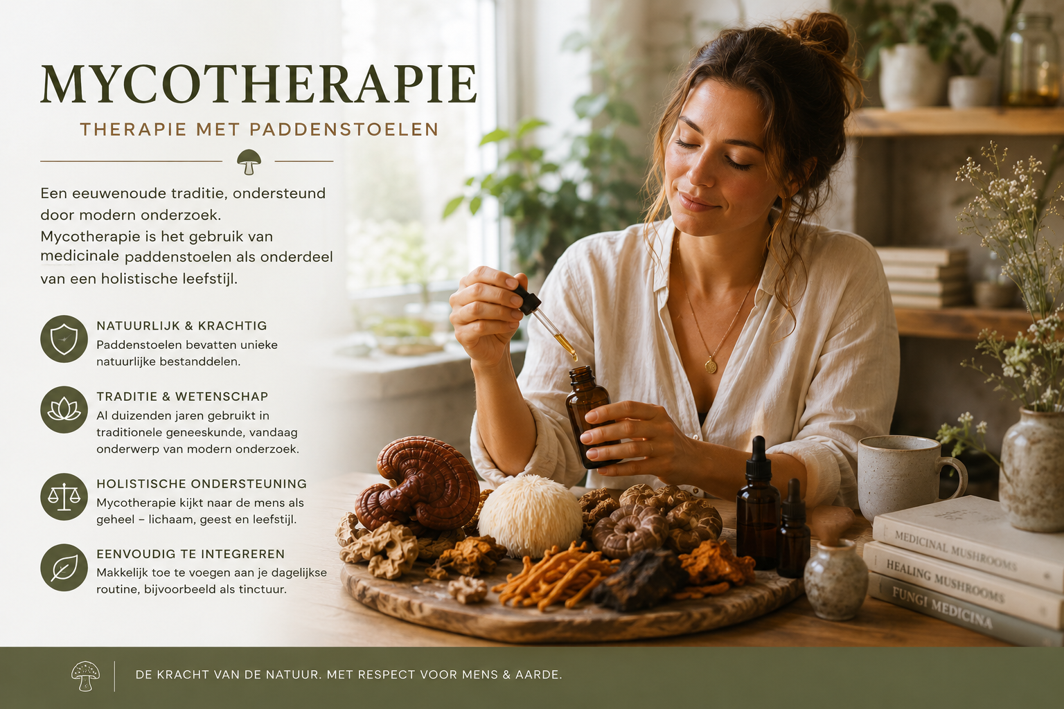 Mycotherapie met medicinale paddenstoelen en paddenstoelentinctuu