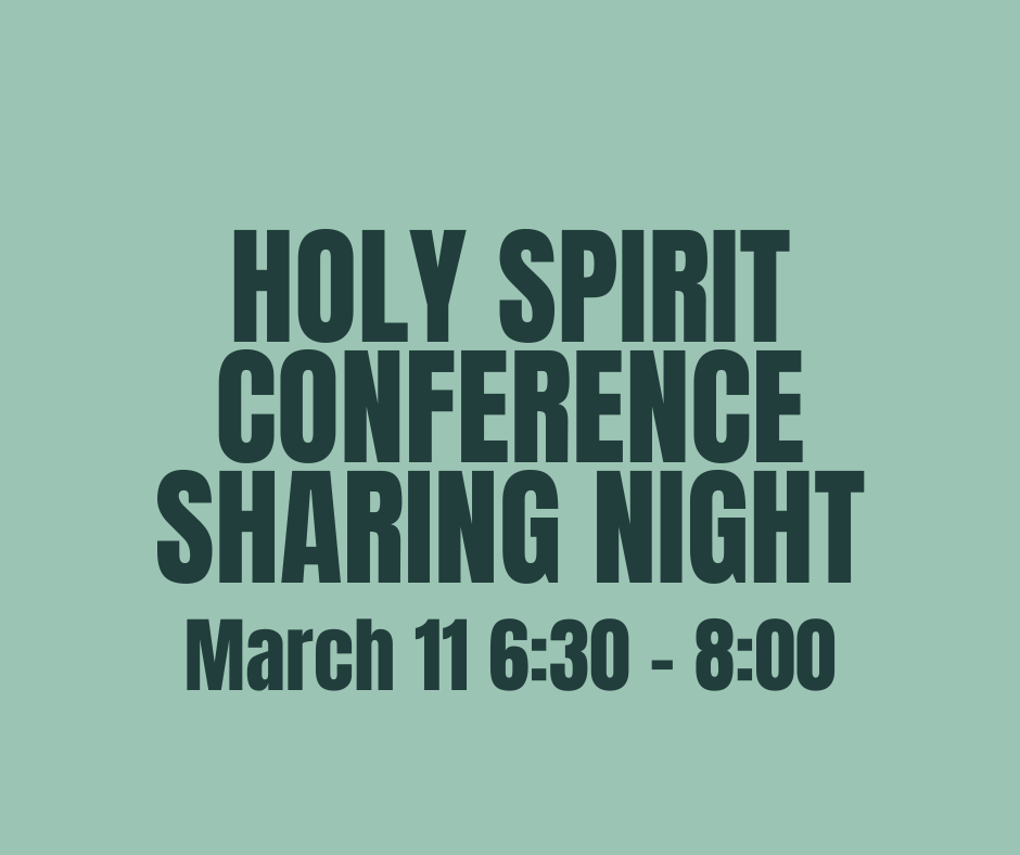Holy Spirit Conference Sharing Night