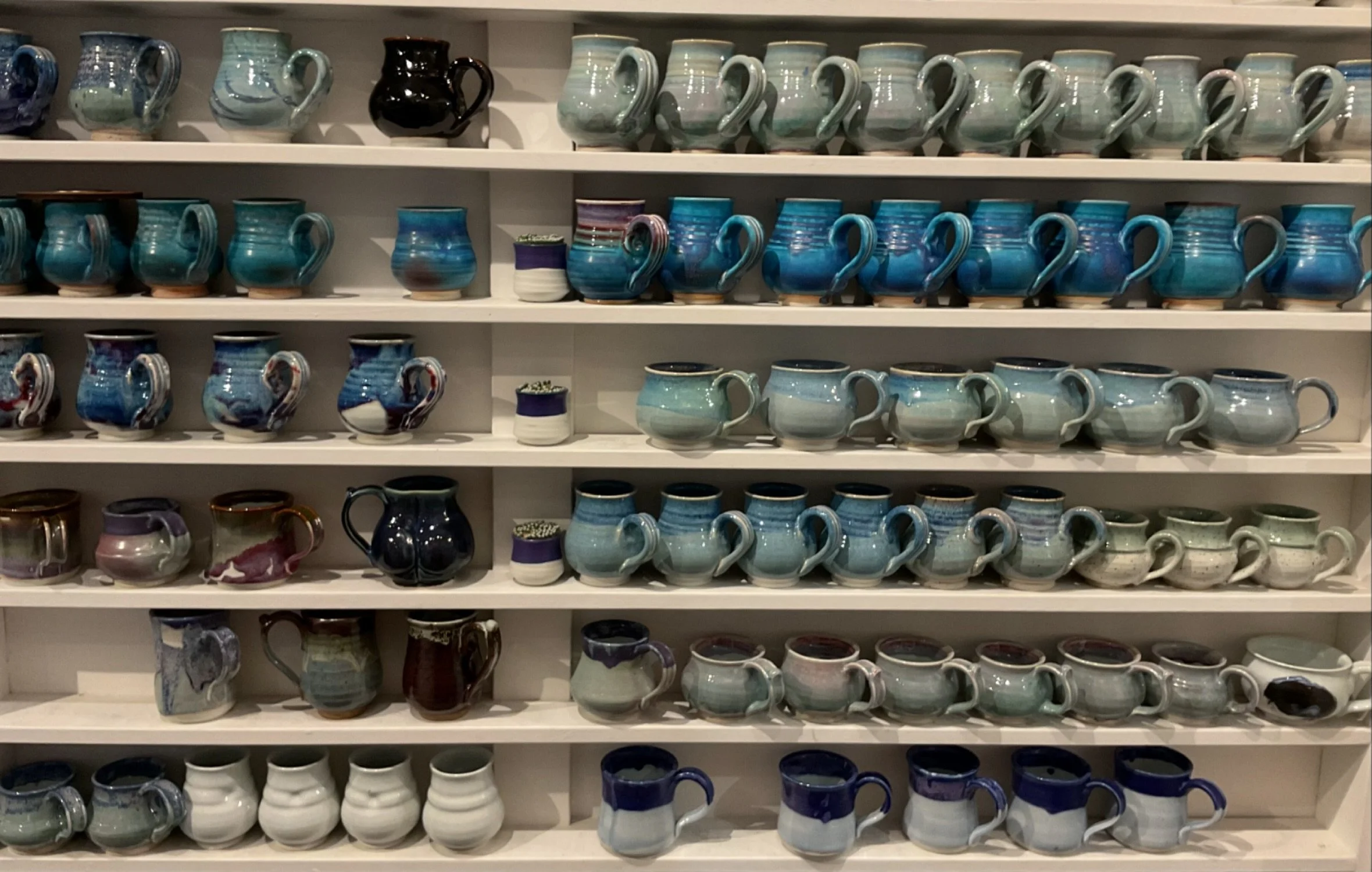 Looks like the mug wall has a serious case of the blues&hellip;