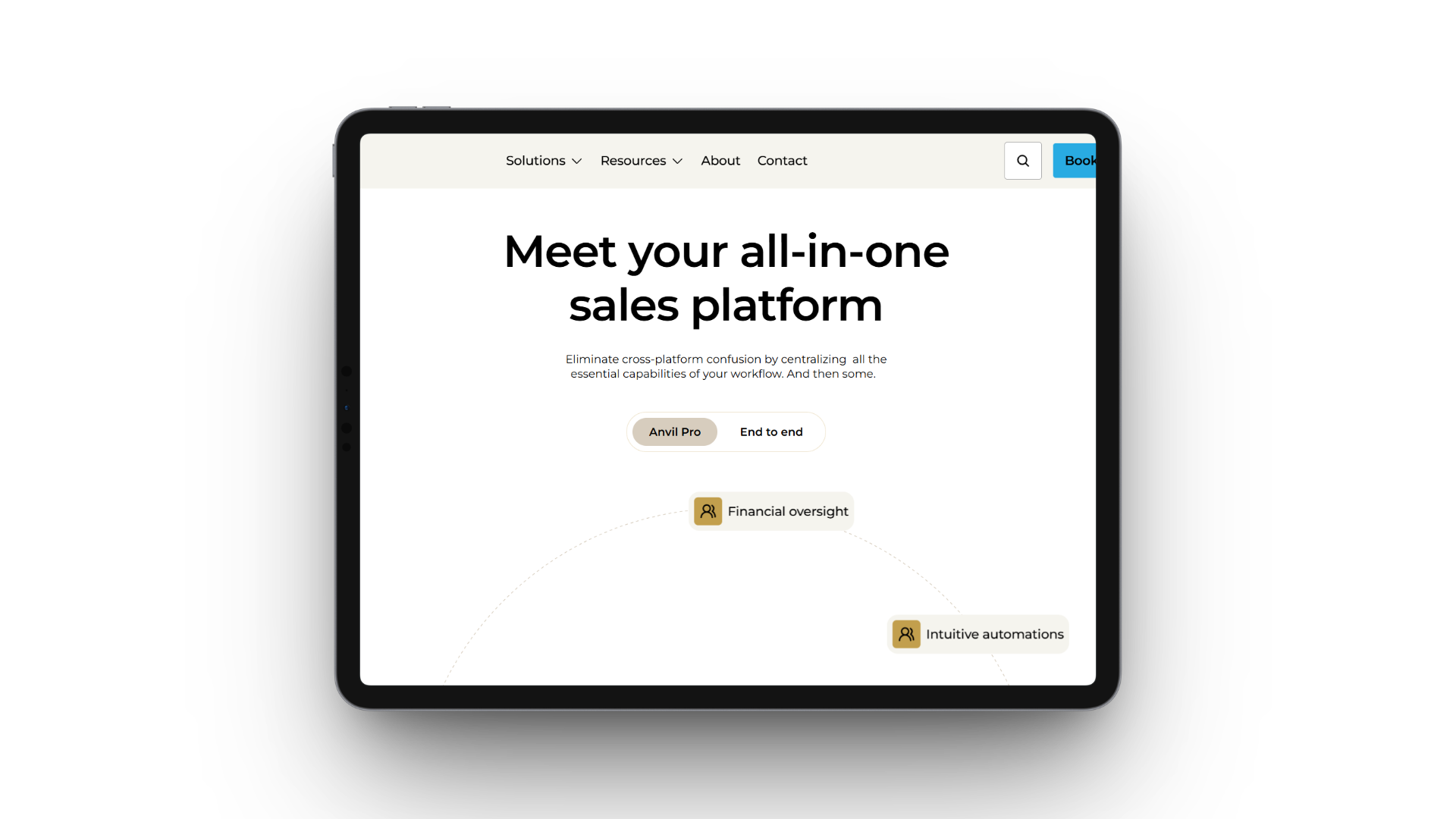 Desktop screenshot showing Anvil Pro's UI. 