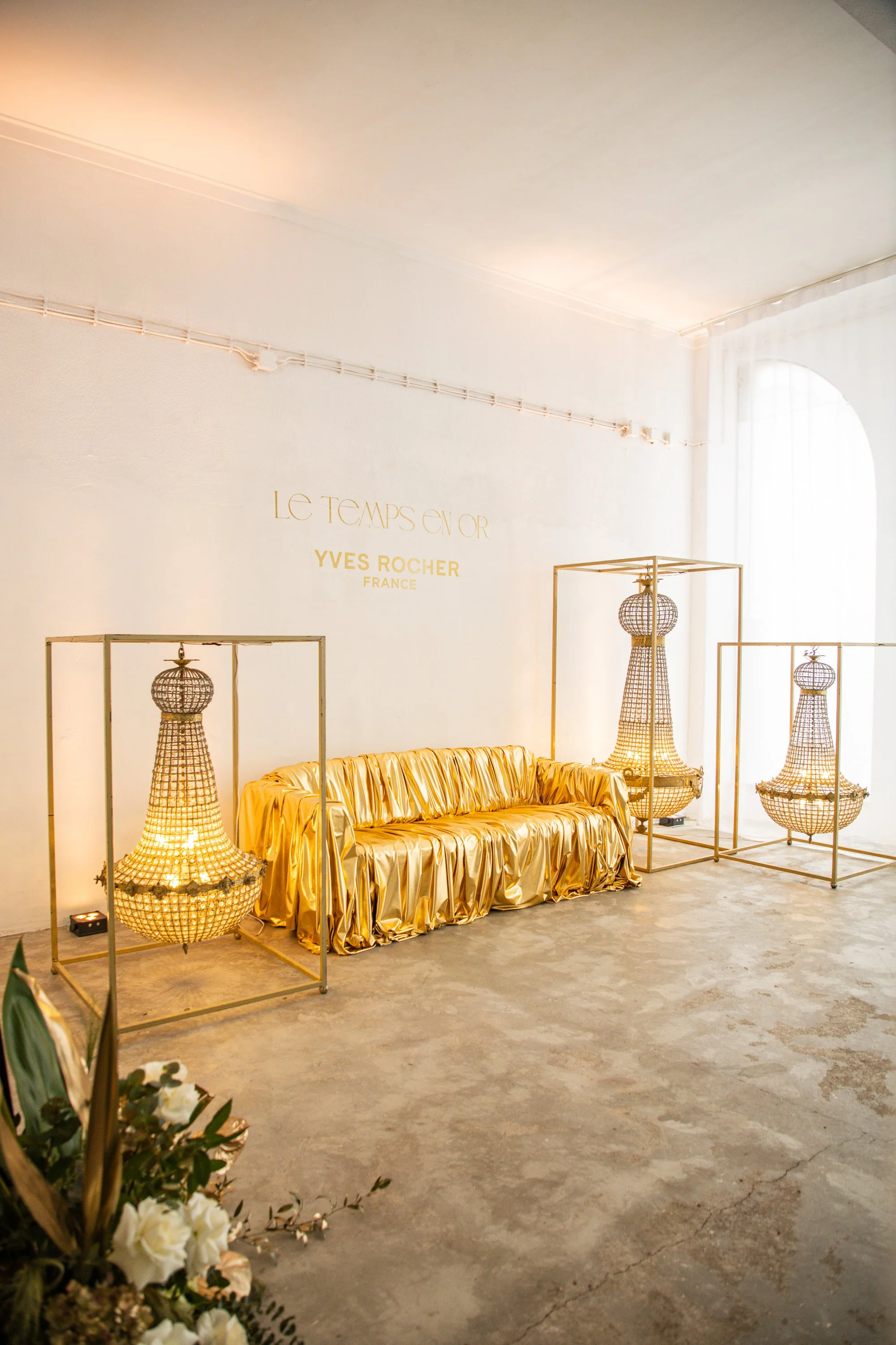 YVES ROCHER Le Temps En Or sala86 sala 86 estudio studio event evento workshop skincare Lisbon lisboa portugal decor flower