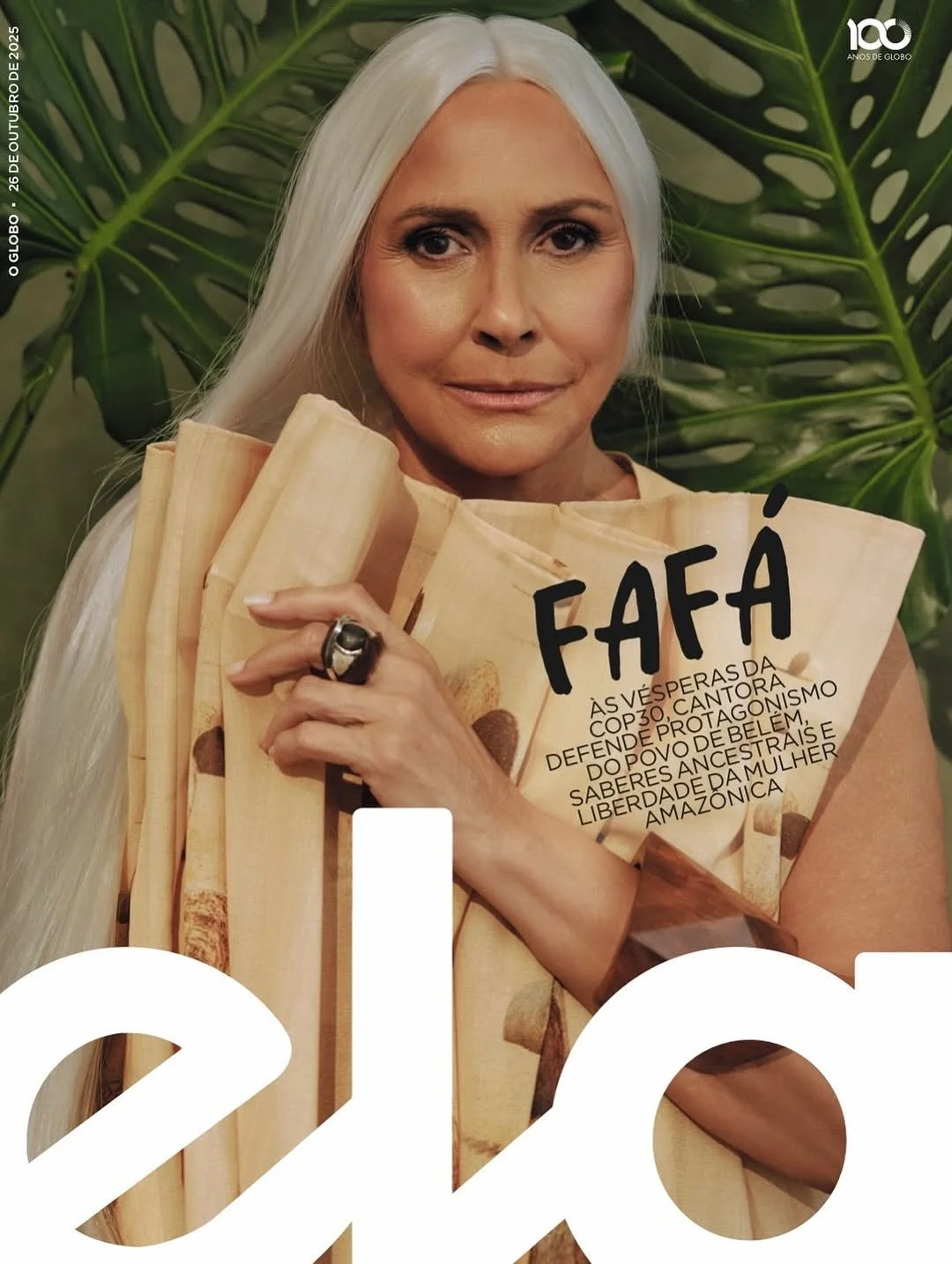 ELA - Jornal O Globo Talent Fafa de Belém; Photography Lucas Fonseca; Styling Anderson Vescah; Set Designer Gabriel Gama; Hair Wellington Oliveira; Make-up Everson Rocha Production Kariny Grativol; Location Sala 86