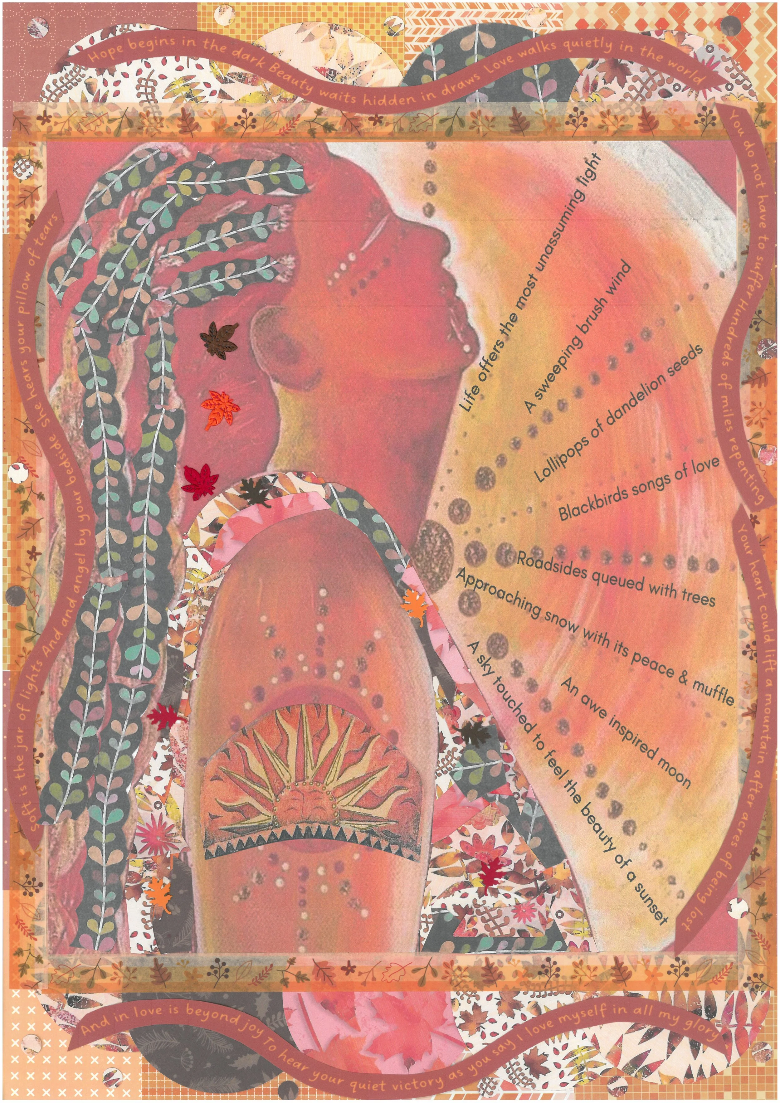 A3 Original Artwork - Autumn Woman