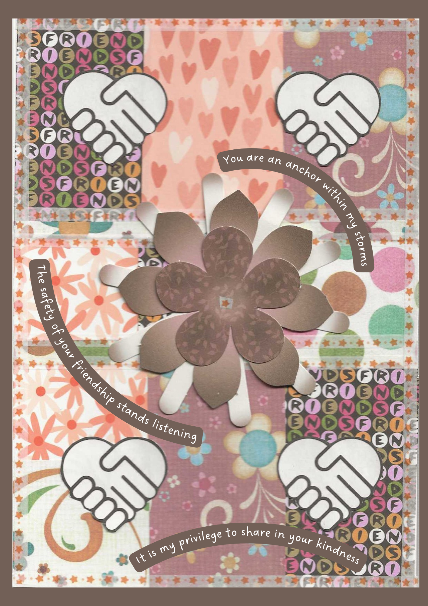 You are an Anchor Within my Storms - Positive Poetry Pocket Card