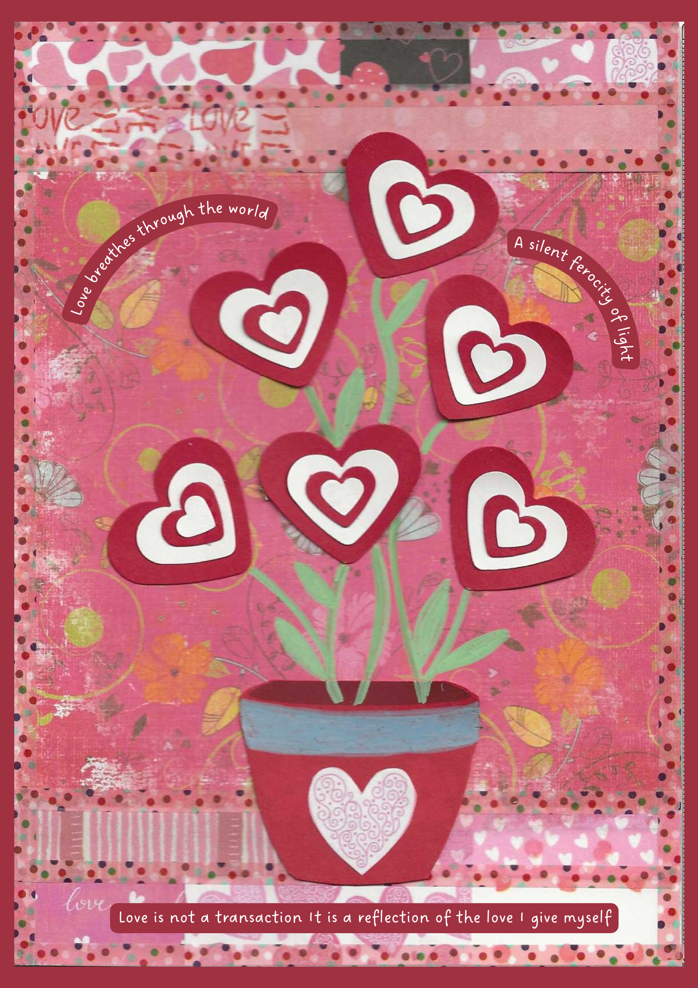 Love Breathes Quietly - Positive Poetry Pocket Card