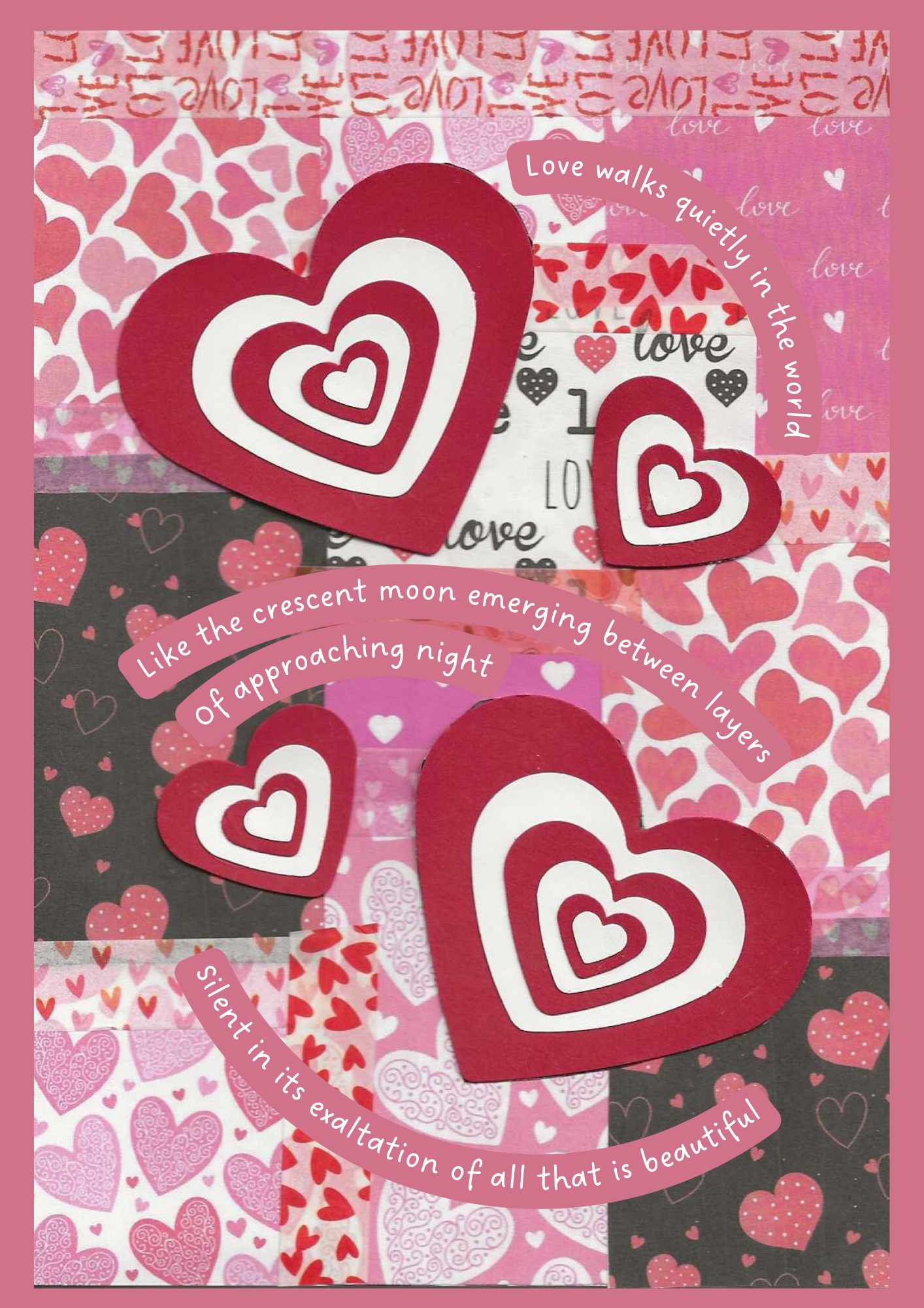 Love Walks Quietly - Positive Poetry Pocket Card