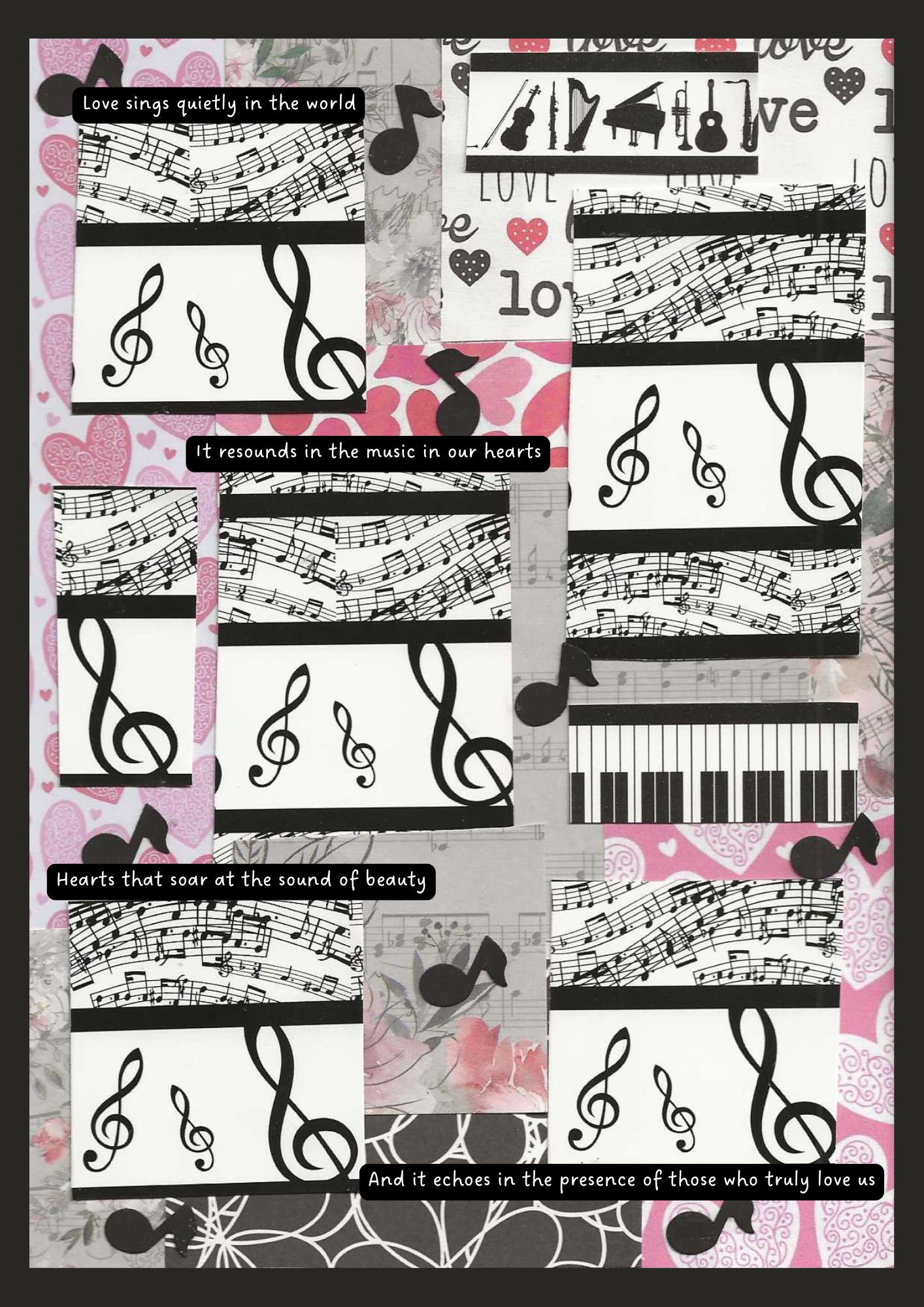 Love Sings Quietly - Positive Poetry Pocket Card