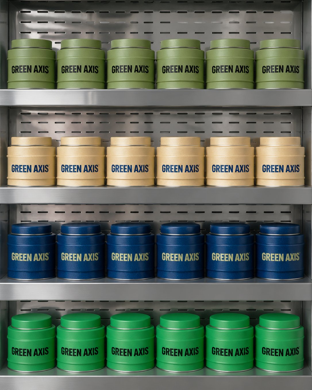 Premium green tea packaging for modern wellness brand