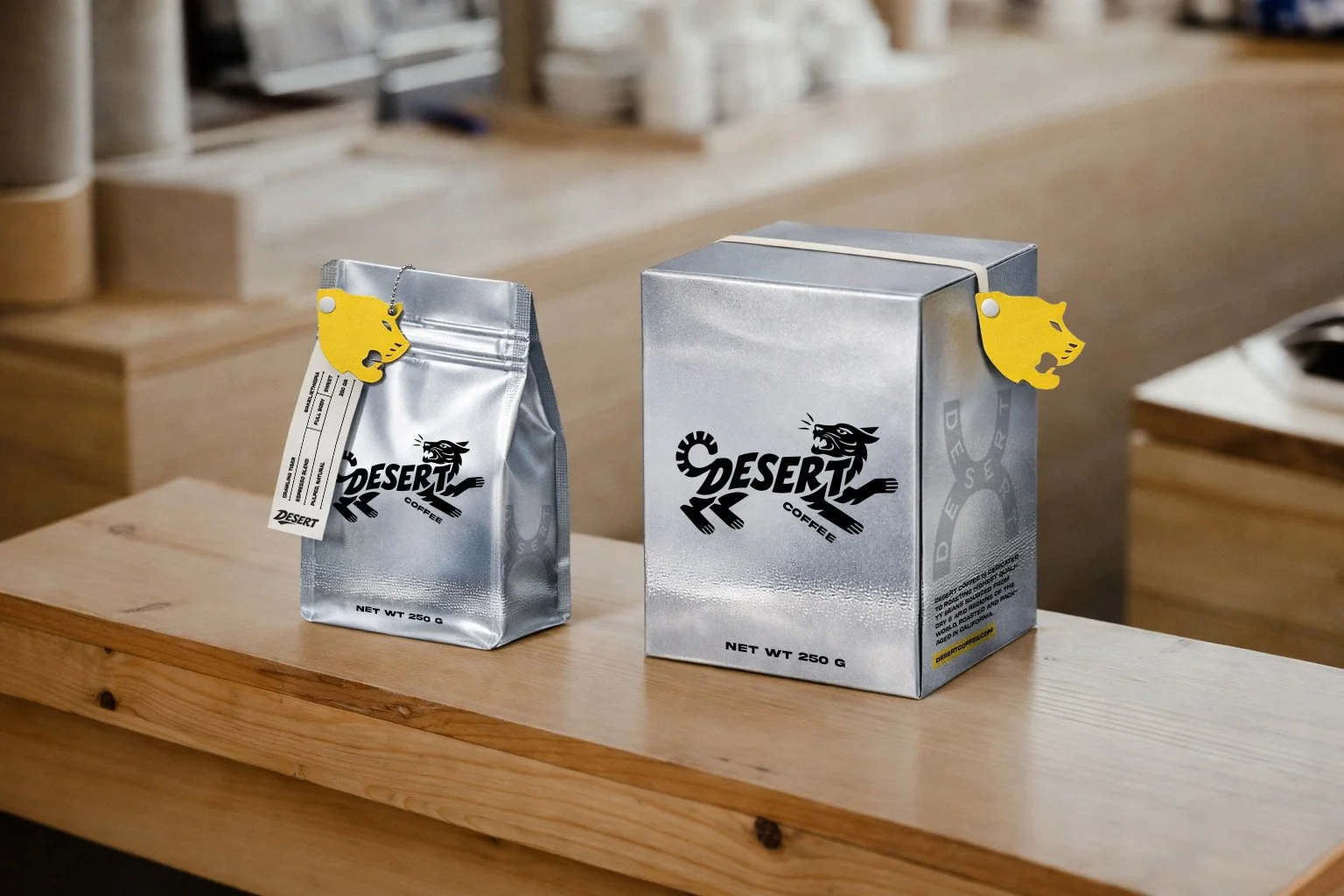 Specialty coffee brand packaging