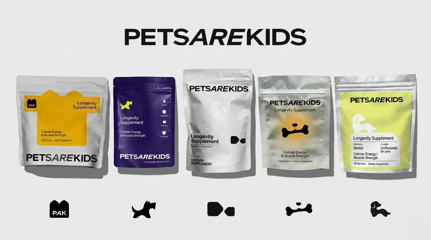 Pet products creative branding
