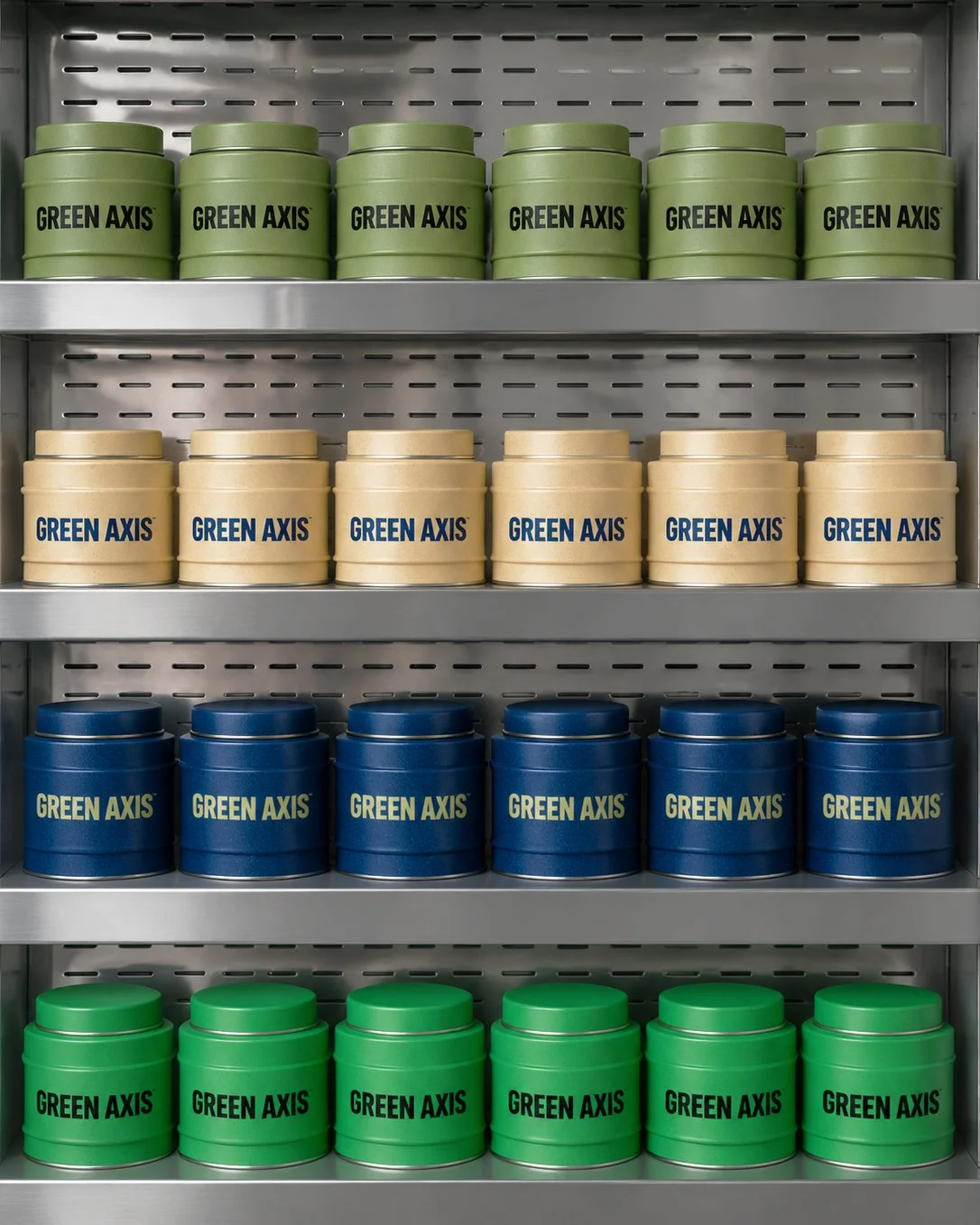Organic matcha powder packaging design for lifestyle tea brand