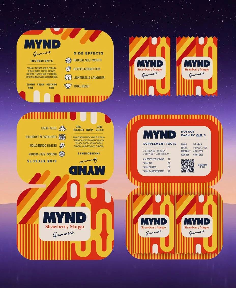 Functional mushrooms branding and packaging