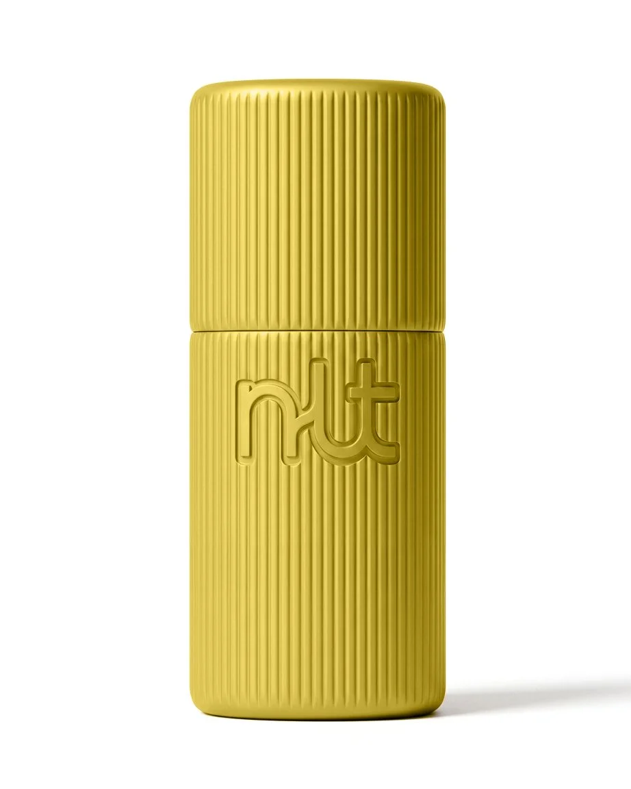 Luxury supplement packaging with molecular engineering concept