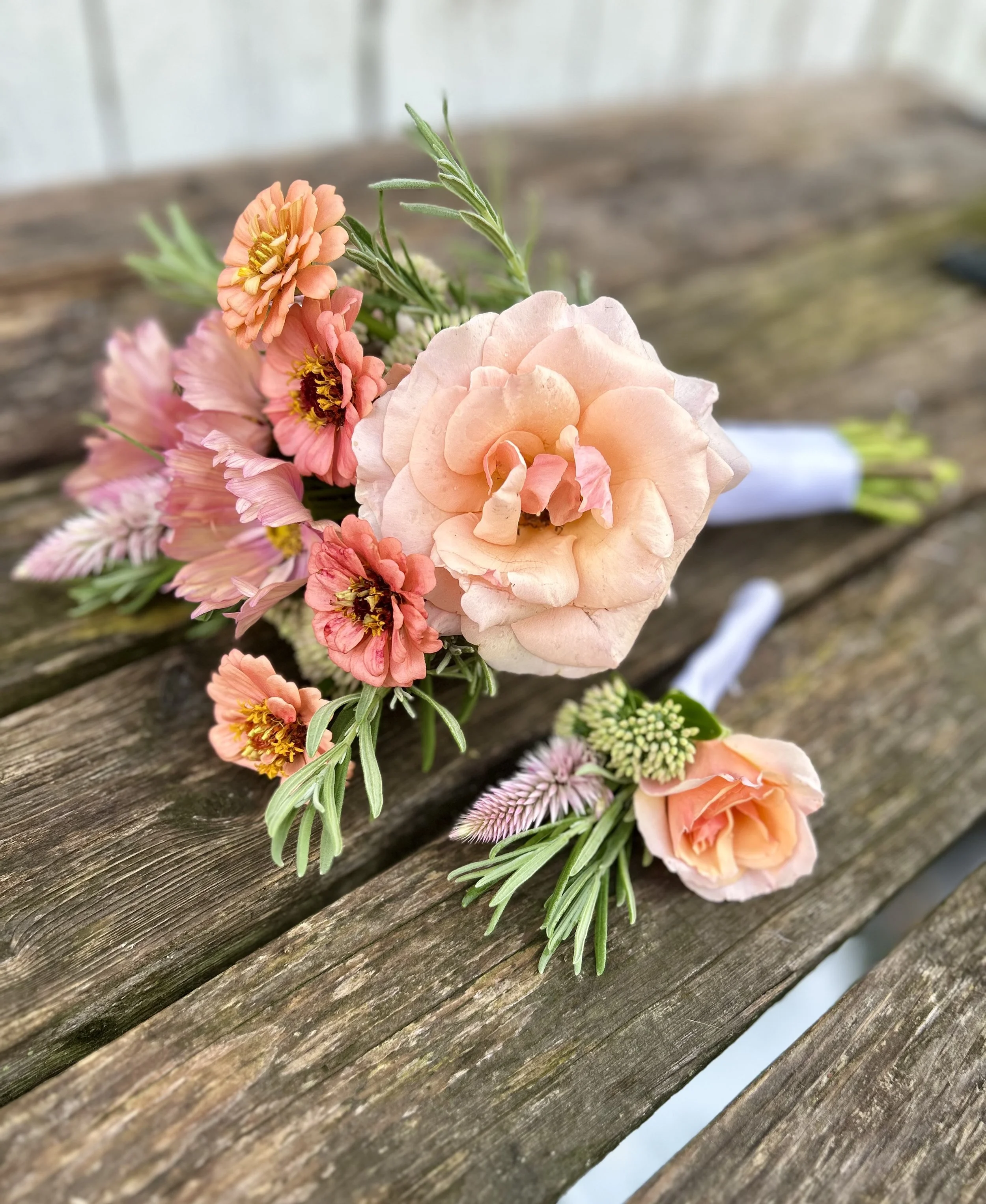 Homecoming Posy & Boutonniere Set