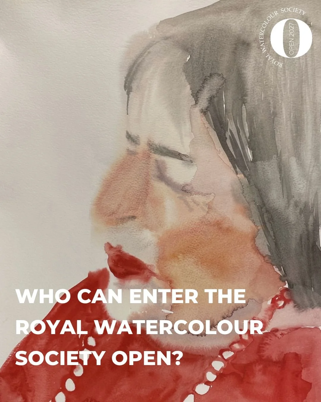 The Royal Watercolour Society Open 2027 is looking for water-based media on paper...

Comment 'RWS' to apply

There are no restrictions on style or subject matter.

Alongside watercolour, the exhibition welcomes:
🖌️ Gouache, 
🎨 Acrylic, 
✒️ Ink, 
?