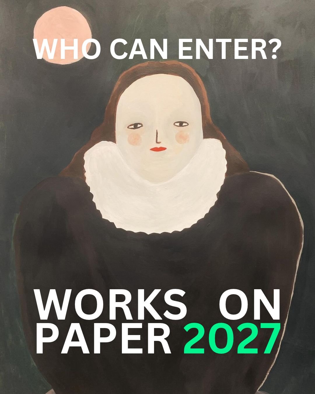 Only one month left to apply for this year's Works On Paper 2027...

Comment 'PAPER' and we'll send you the link to start your application.

Works On Paper 2027 welcomes paper based art.
The only requirement is that the work is made on, or of paper, 