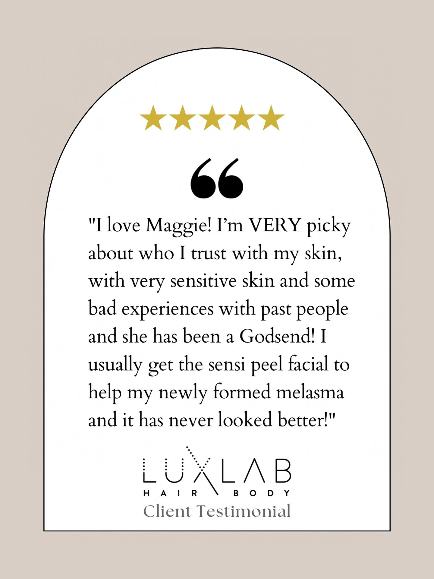 Another βοΈβοΈβοΈβοΈβοΈ Review is in! 
Maggie just might be the key to getting you the SKIN OF YOUR DREAMS!!! 
@thecarmelesthetician 
π@luxlabhairandbody
π² 317-981-3000
π in bio to BOOK 
#esthetician #skincare #facials #skingoals #antiaging #skin