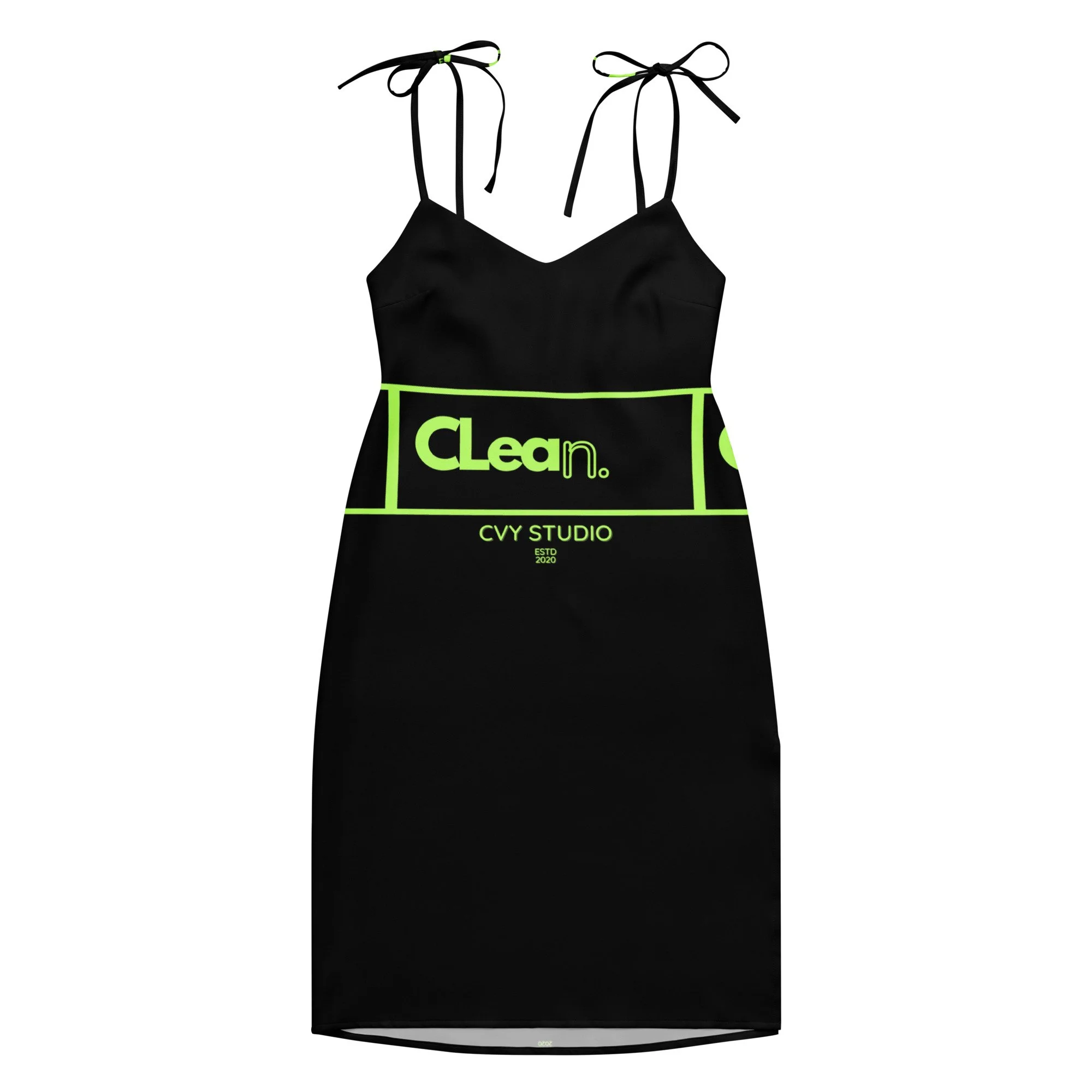 CLean by CVY STUDIO — Midi Sun Dress | Chiffon Flow • Black