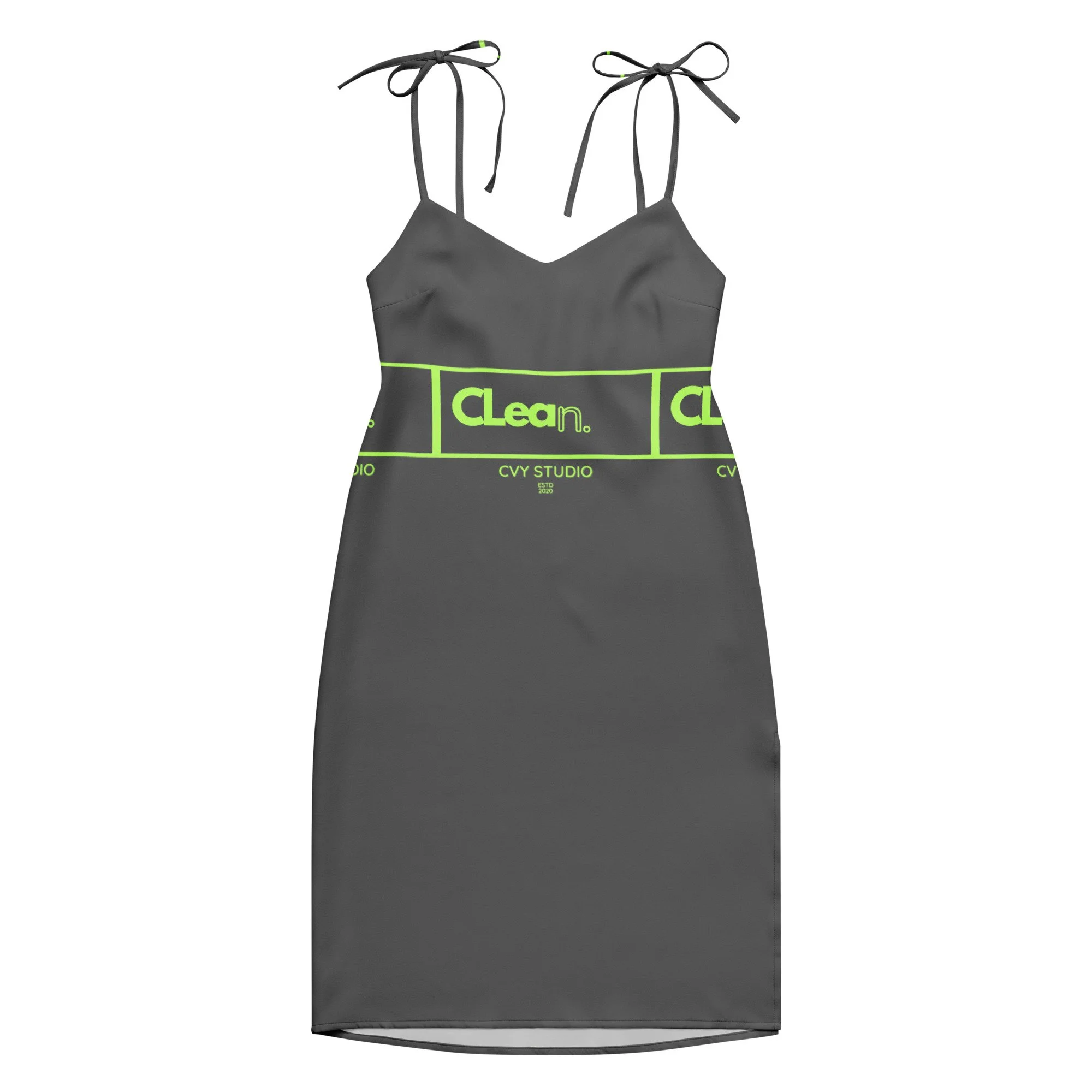 CLean by CVY STUDIO — Midi Sun Dress | Chiffon Flow • Dark grey