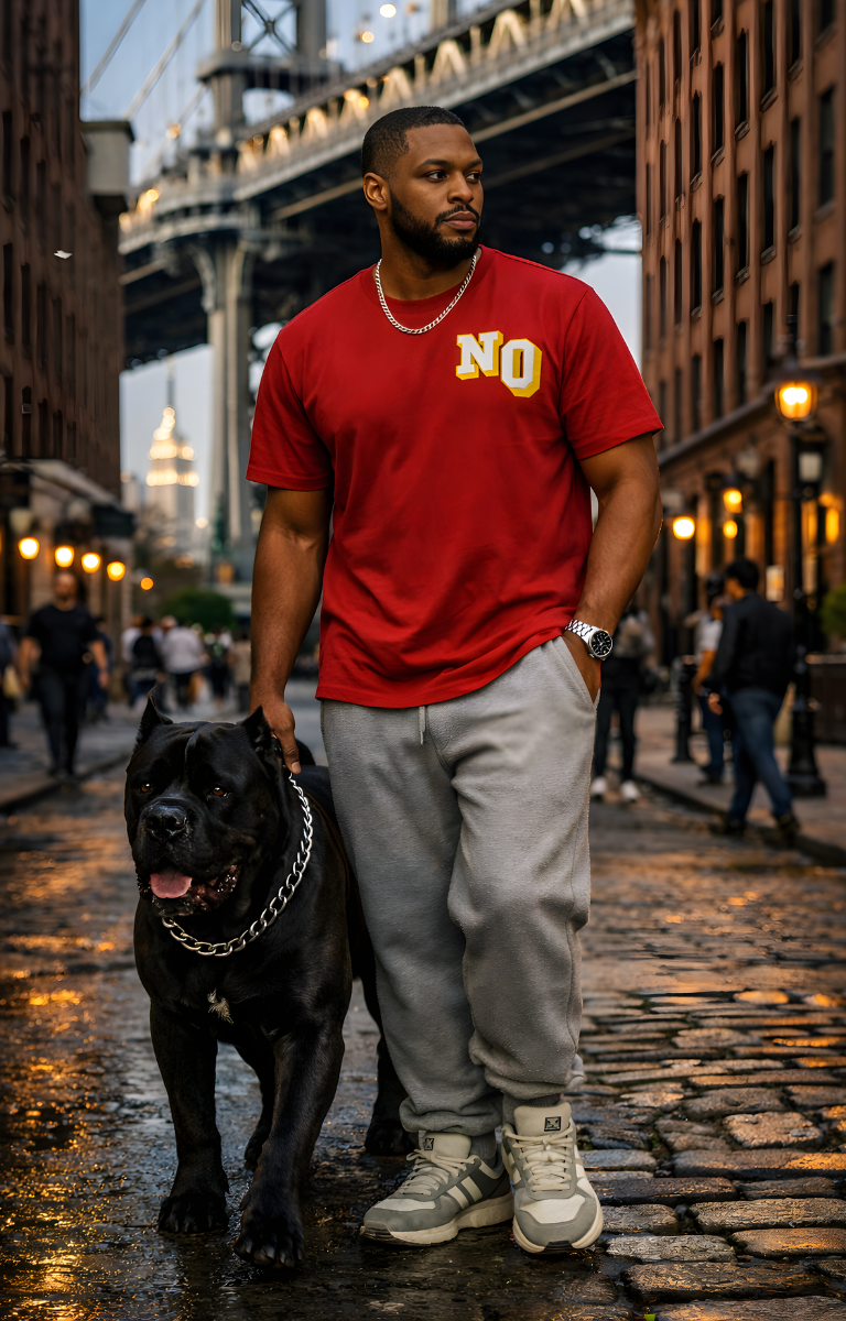 CVY2026 N/O Signature Men’s Premium Heavyweight Tee | Structured Fit • Everyday Streetwear Essential