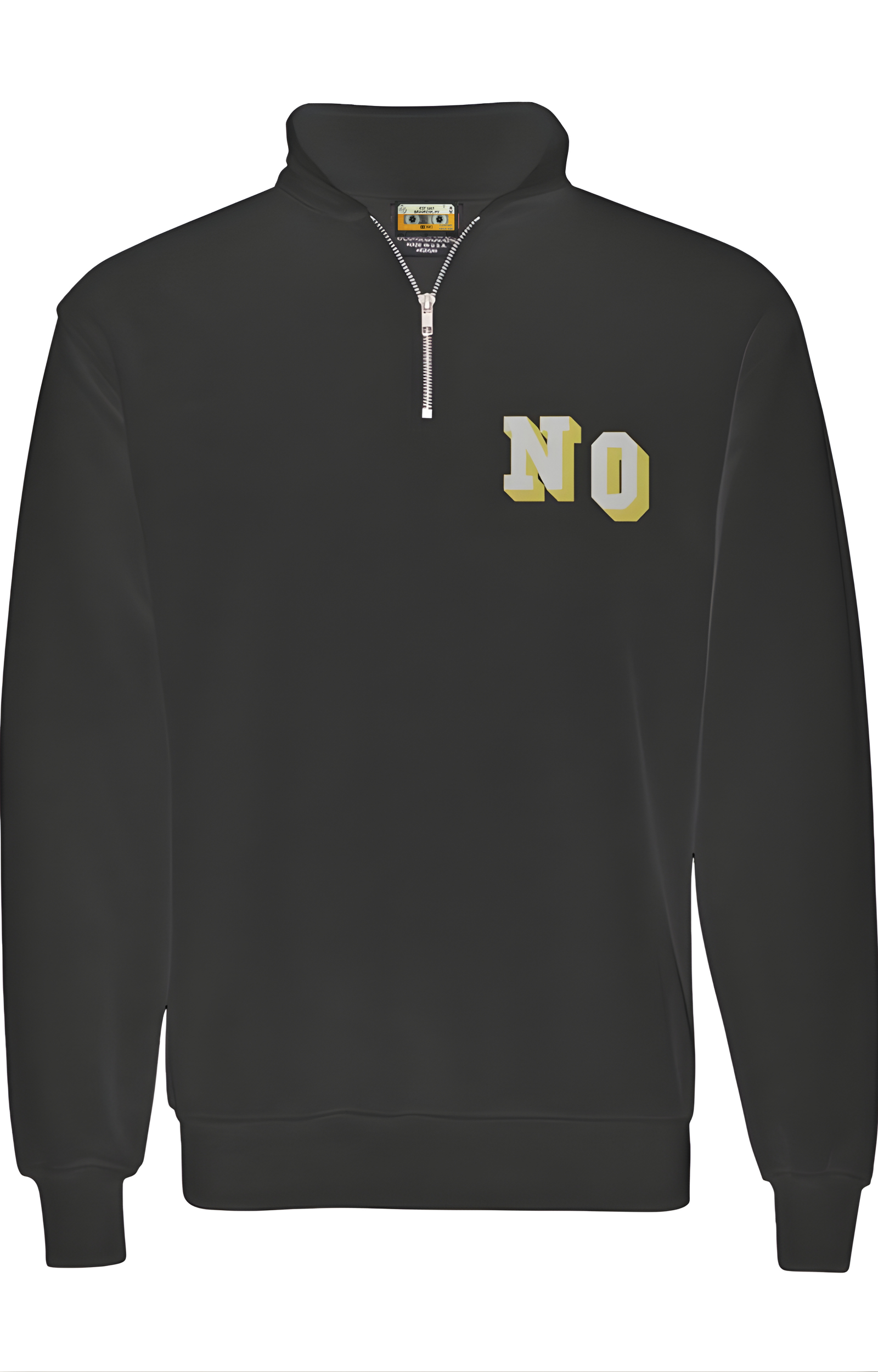 N/O Signature Embroidered Unisex Quarter-Zip Pullover Sweatshirt
