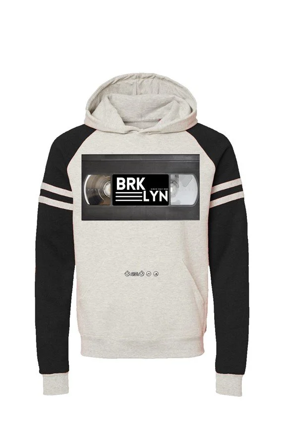 BKK VHS Signature Hoodie | Varsity Colorblock Raglan • Vintage Collegiate Vibes