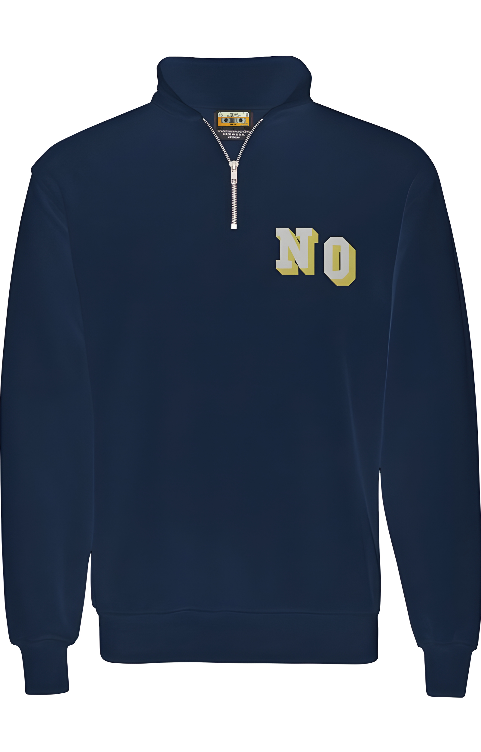 N/O Signature Embroidered Unisex Quarter-Zip Pullover Sweatshirt