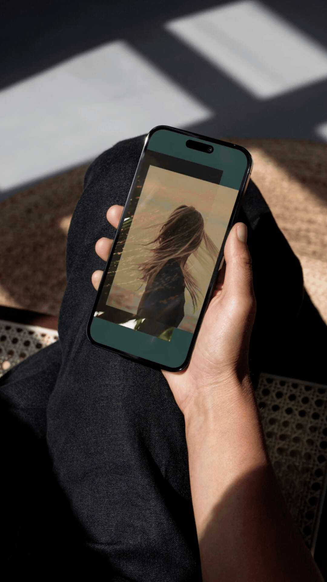 Nova Wellness social media assets playing on a phone