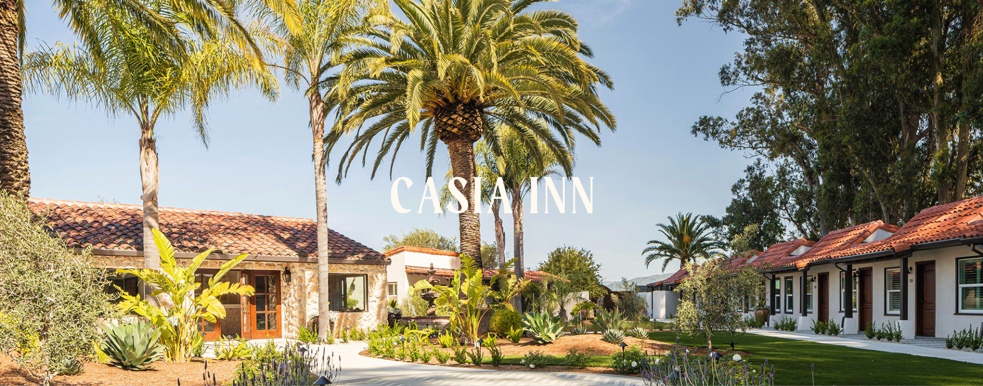 Casia Inn Logo over a hotel in Sonoma