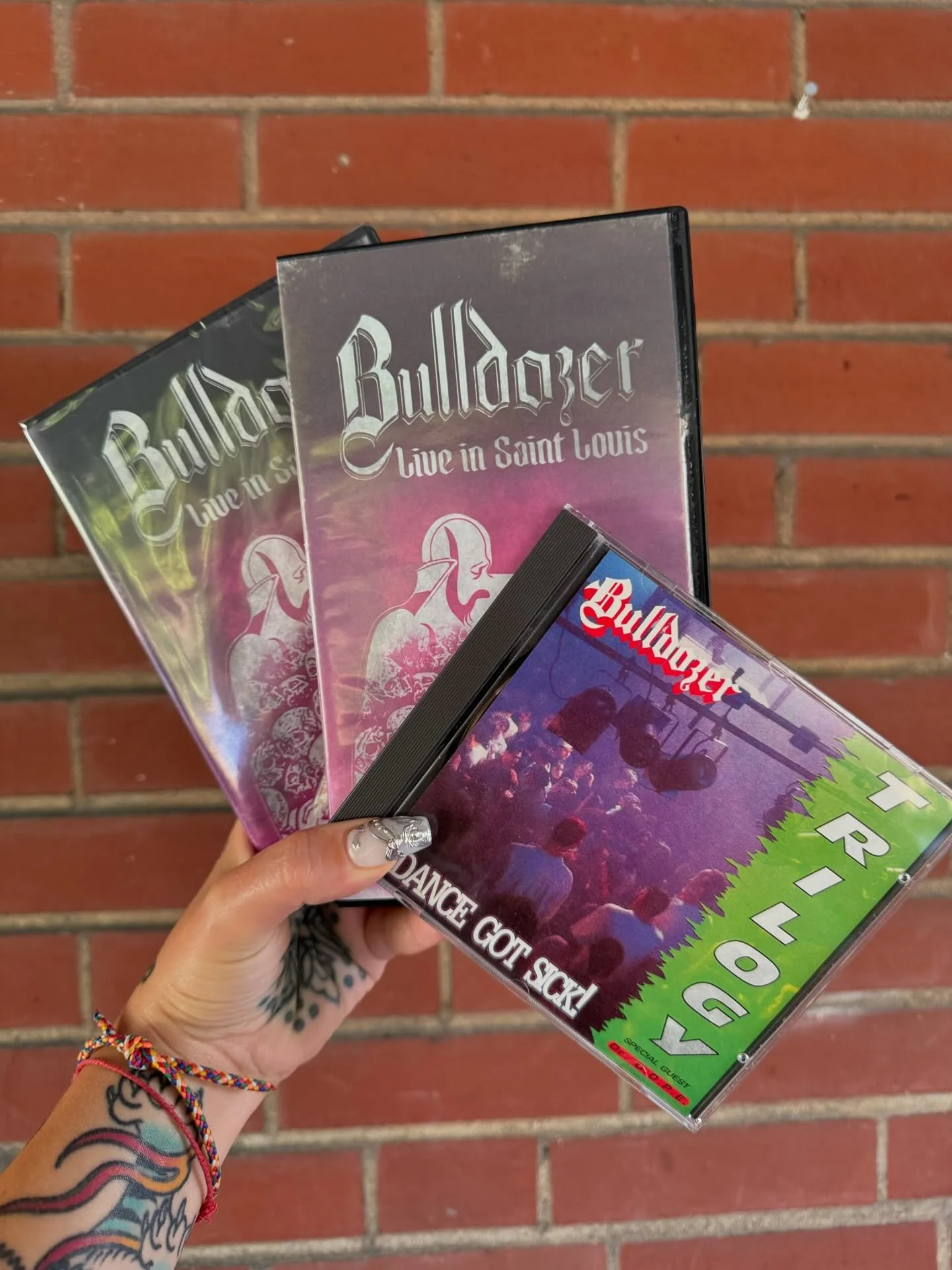 Another piece of rare @bulldozer.official merch is what you need. Limited quantities available of each. Shipping available in US only. DM to purchase. 
.
.
.
.
.
#bulldozerband #blackspeedmetal #dancegotsick #techcore #heavymetalmerch