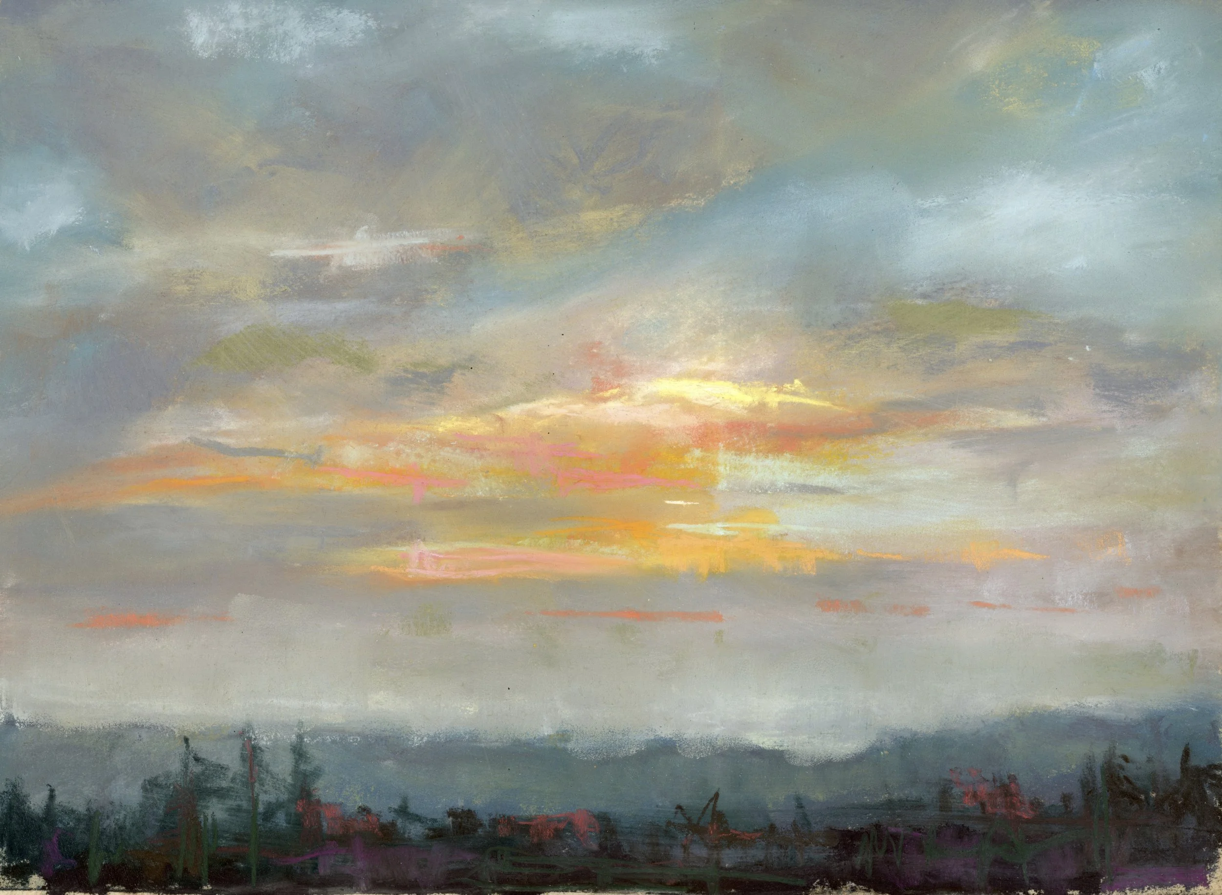 From Timberline #2 | Pastel on Paper | 8.5x11.5