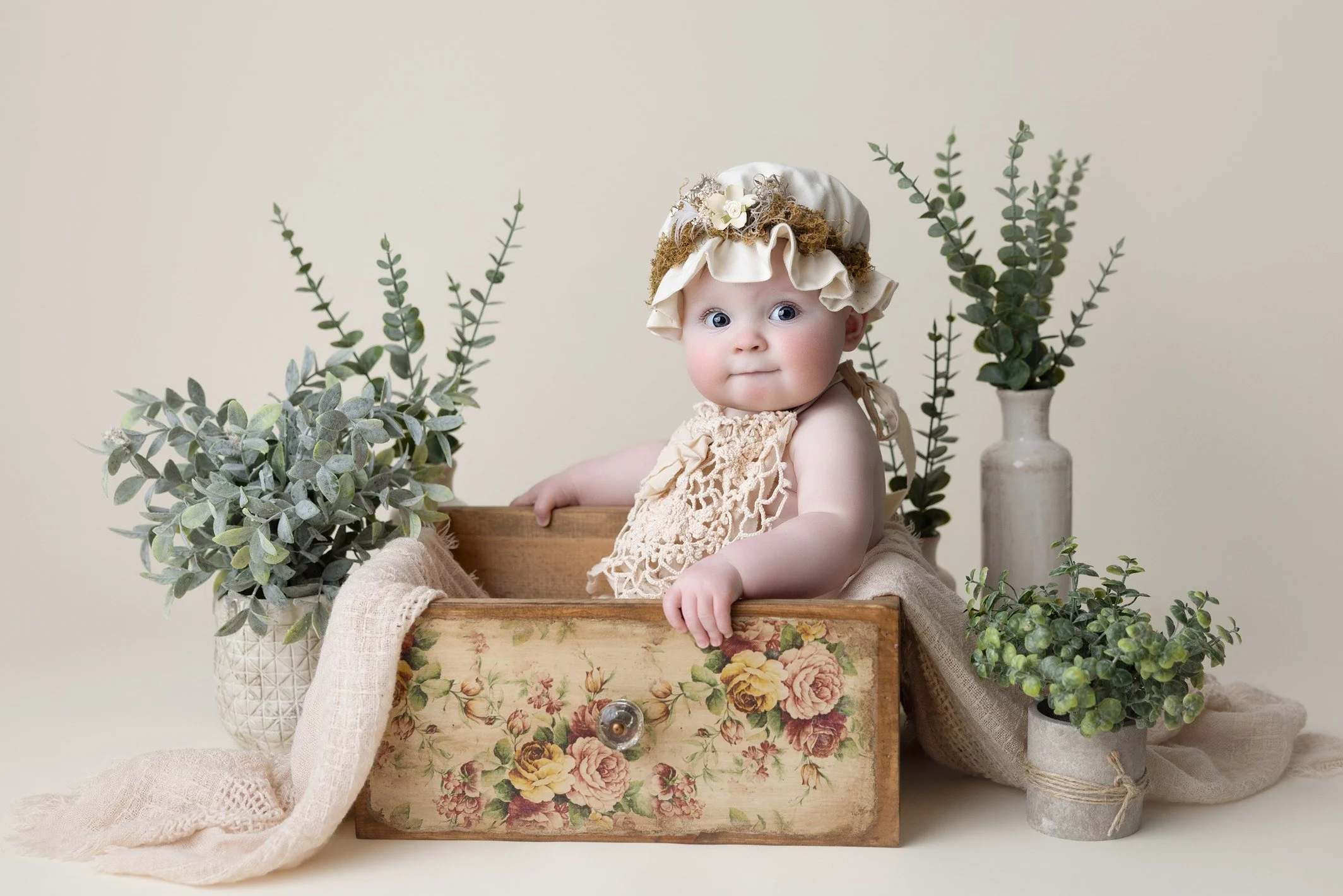 baby milestone portrait