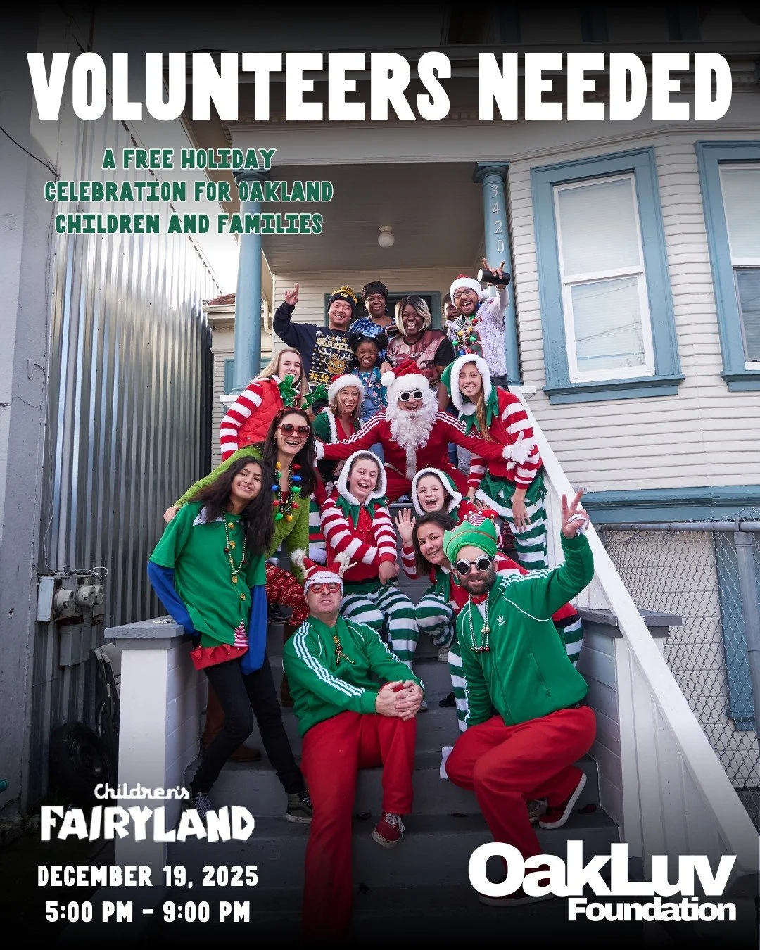 Help us light up Fairyland - Fri 12/19 ✨ OakLuv is looking for volunteers to bring holiday magic to families at Fairyland. A few hours of your time helps create an unforgettable night for Oakland kids. Sign-up Link in bio.