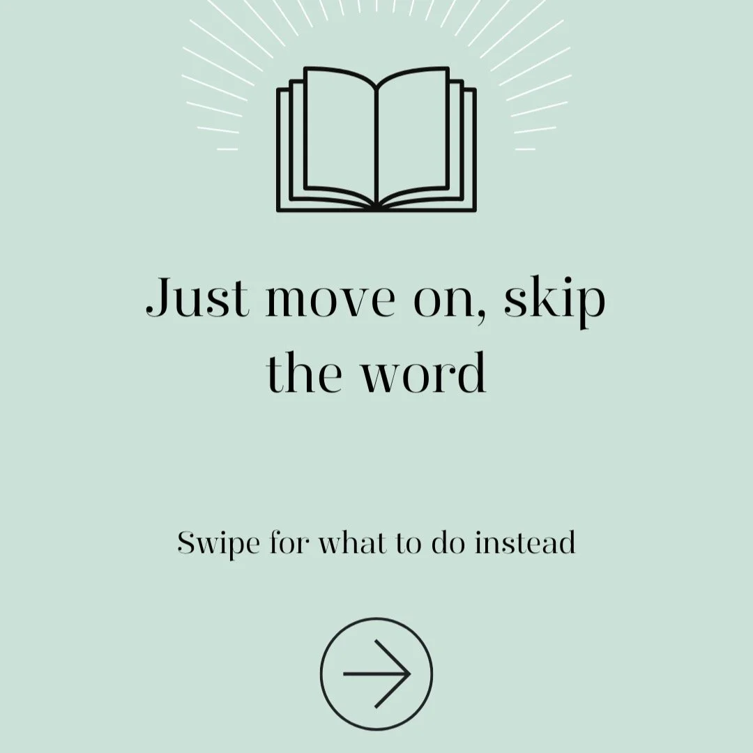😄Flippin' sounds happens a lot in our household. You have to think about how a child has learned to speak. They know what they know, so when a kiddo comes to a word, they will use the first sound that they are used to. 👍 ✅ Here's what we say instea