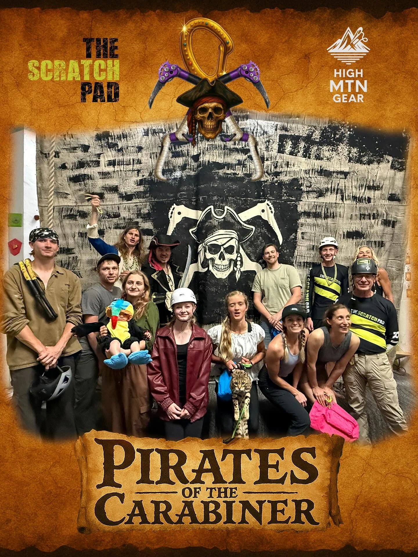 🏴&zwj;☠️ Arrrrrr! Pirates of the Carabiner be a wrap!

We had a hell of a time at Pirates of the Carabiner to close out September! Nineteen brave souls stepped up to the wall, battling through 31 swashbuckling routes, including a fierce finals that 