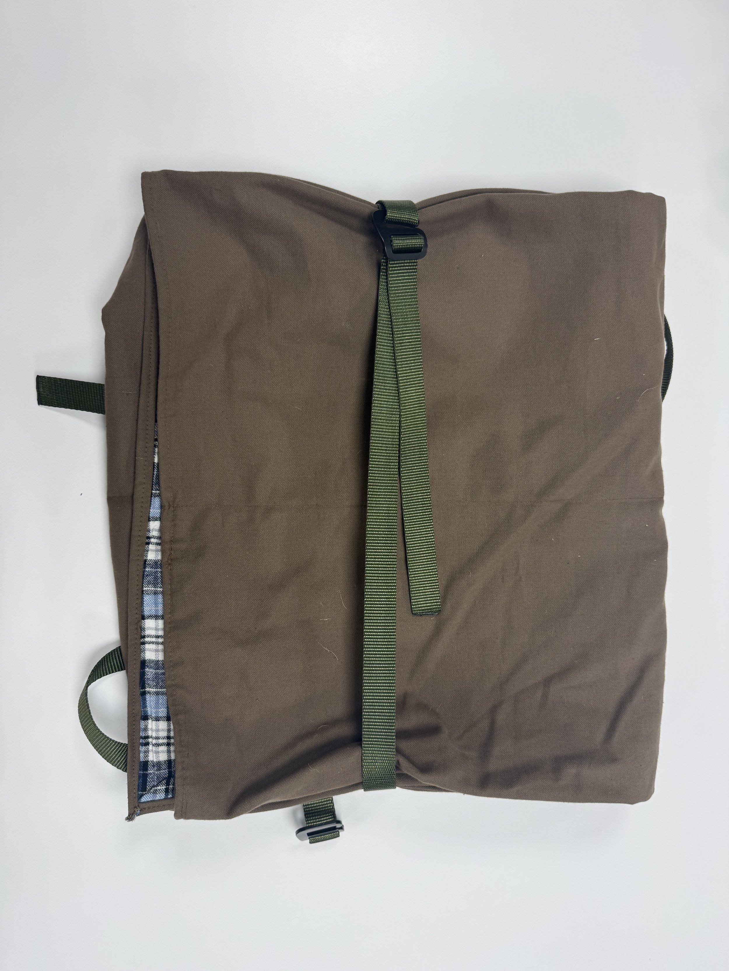 Brown Quilted Climbing Bag