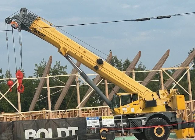 August 8, 2025: Placement of The Annex beams