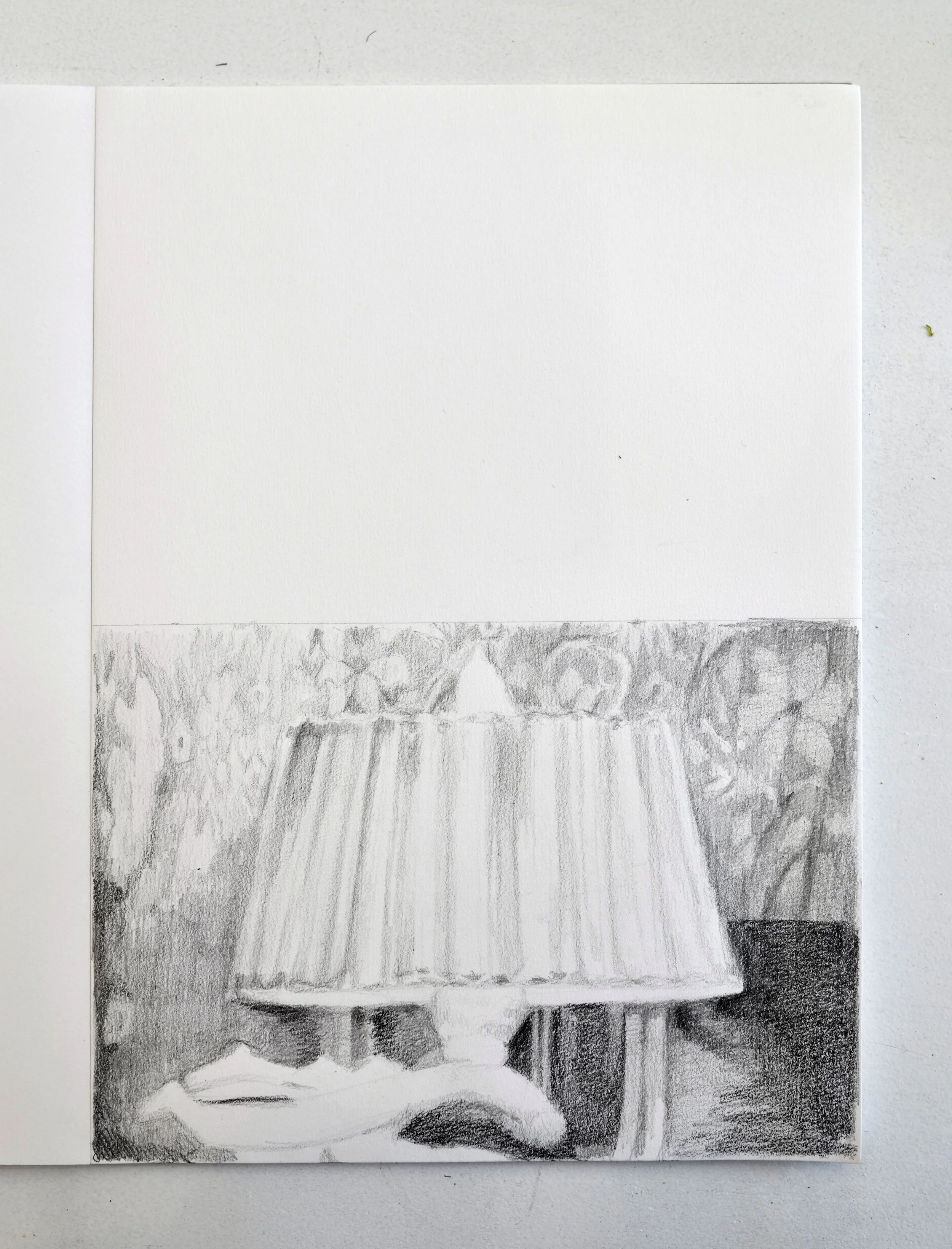 Lamp, 2026, Graphite on paper, A4
