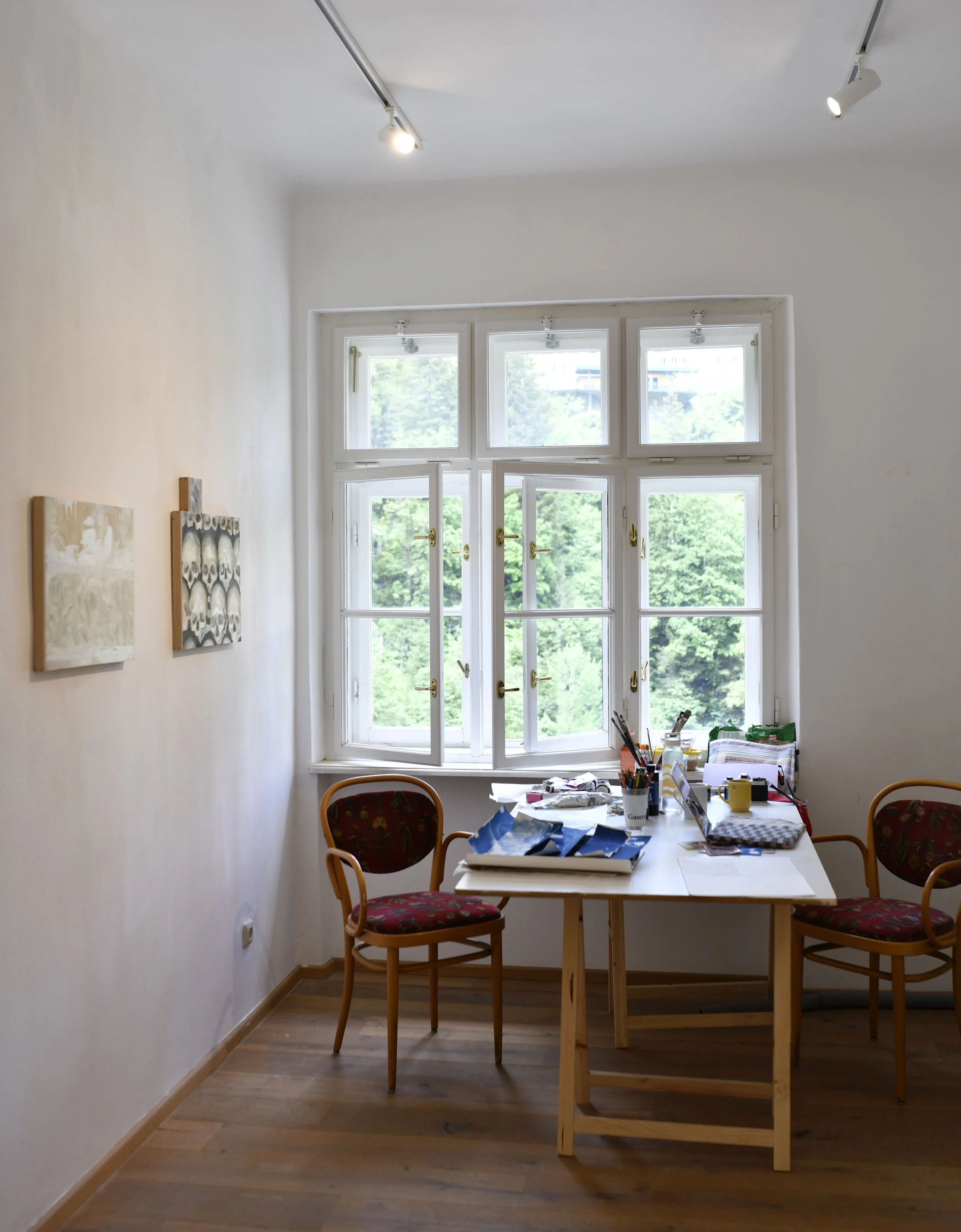 Studio shot from my residency in Bad Gastein Austria in May of 2026.
