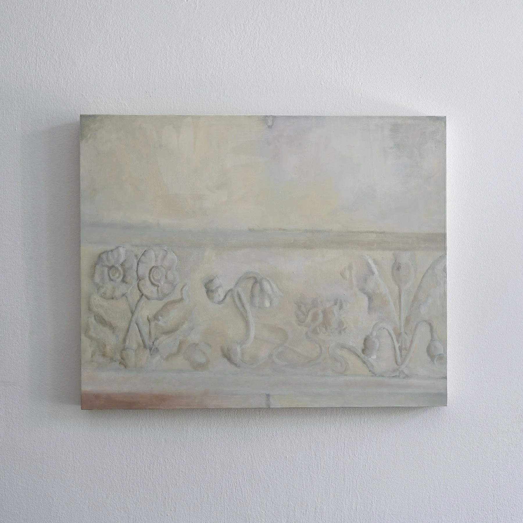Himmelwand, 2026, Oil on panel, 40 cm x 50 cm 