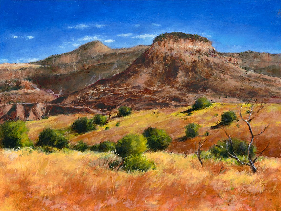 Red Butte - 12" W x 9" H, oil on board (click image for enlarged view)