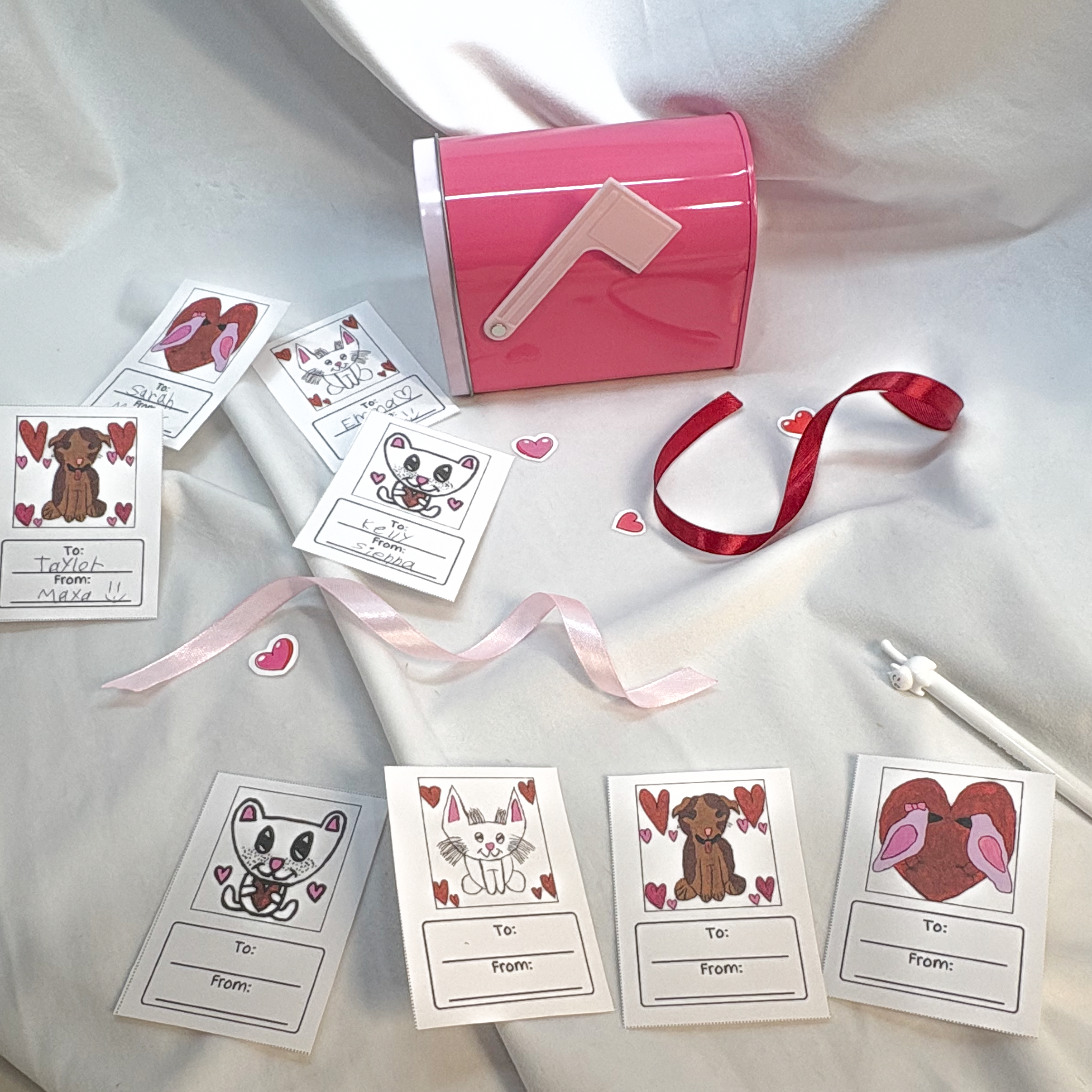 Printable Class Valentine's Cards - Cute Animals!