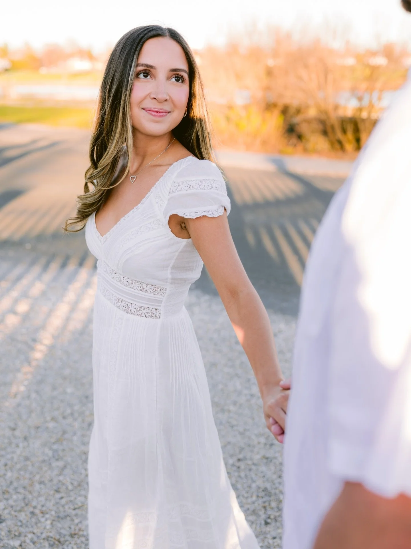 you said yes&hellip; and now we&rsquo;re here 🥹✨

from their proposal to their engagement session 💍

this golden-hour just hits different in southport 🤍✨ #engagementsession #southportct #goldenhourphotos #engaged #byclaudiagarcia