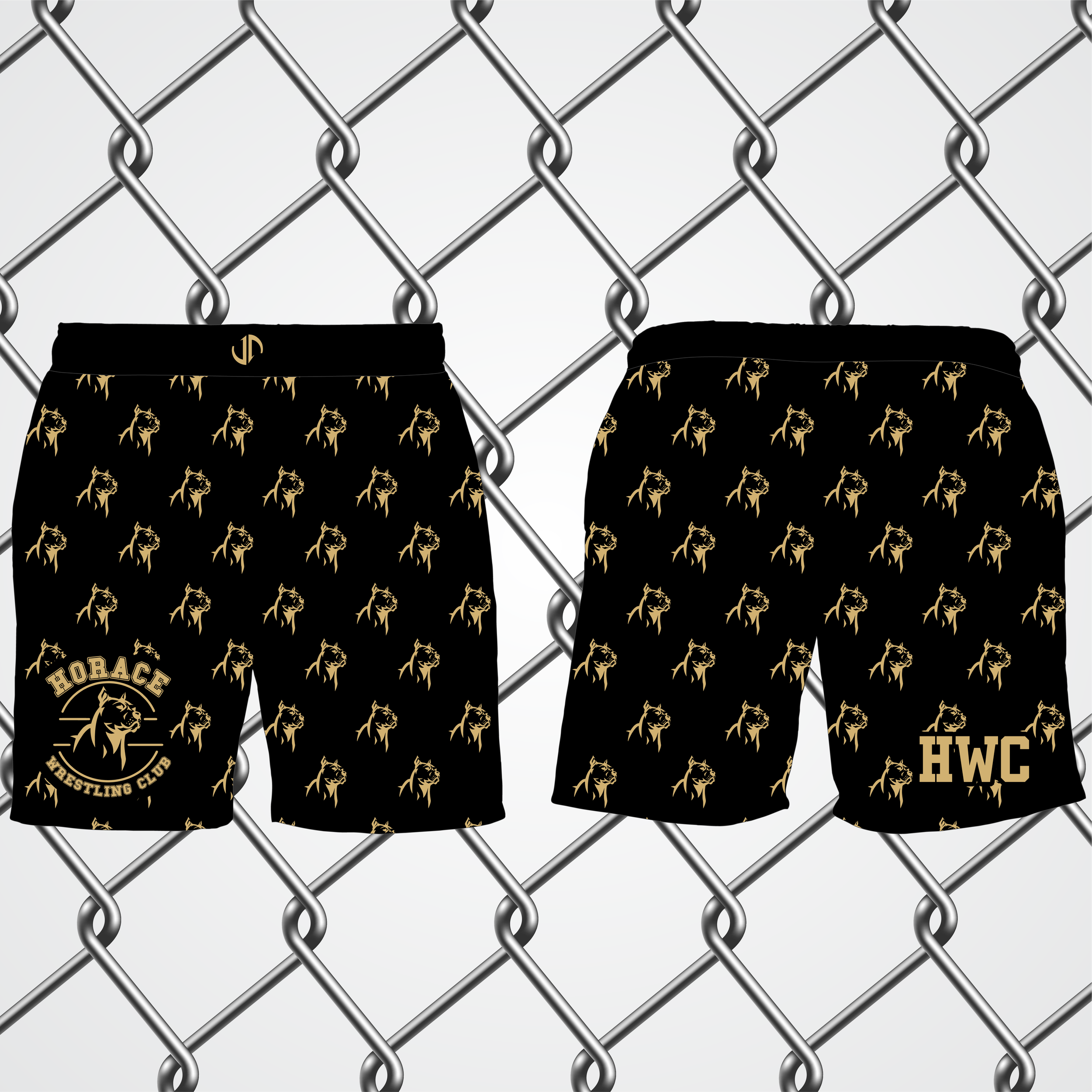 HORACE WRESTLING CLUB SHORTS BLACK.png