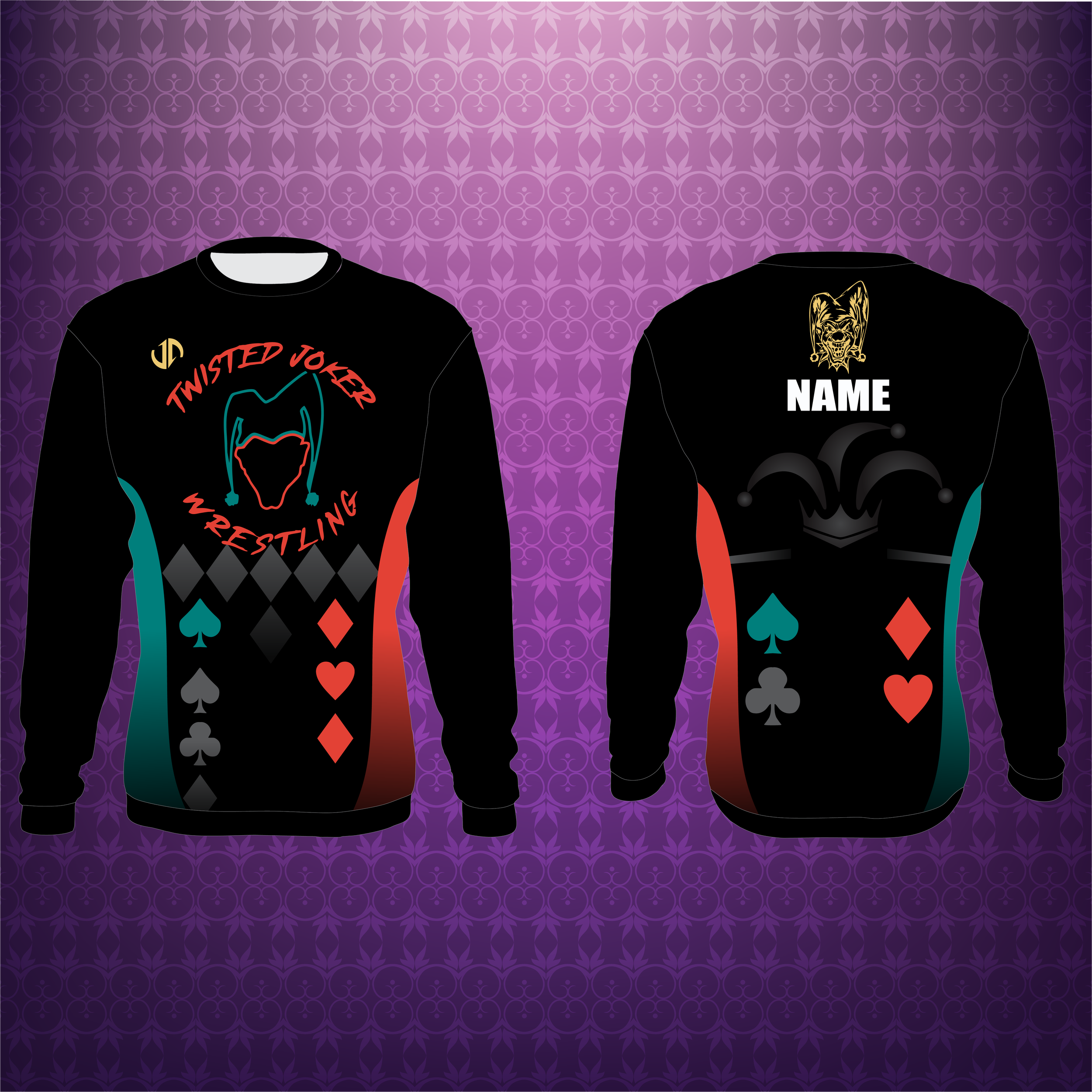 Twisted Joker Sublimated Crewneck