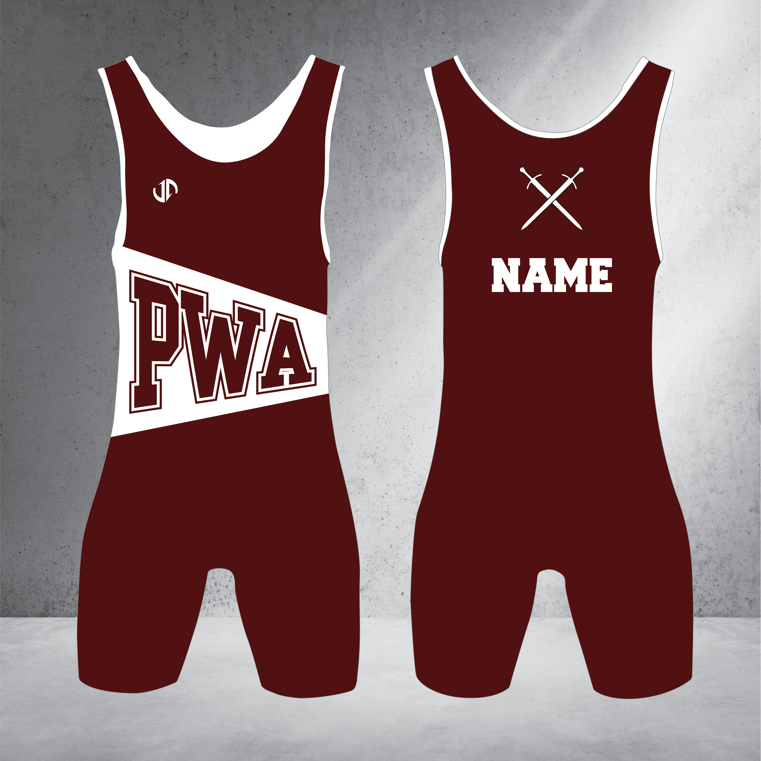 Perry Maroon Singlet