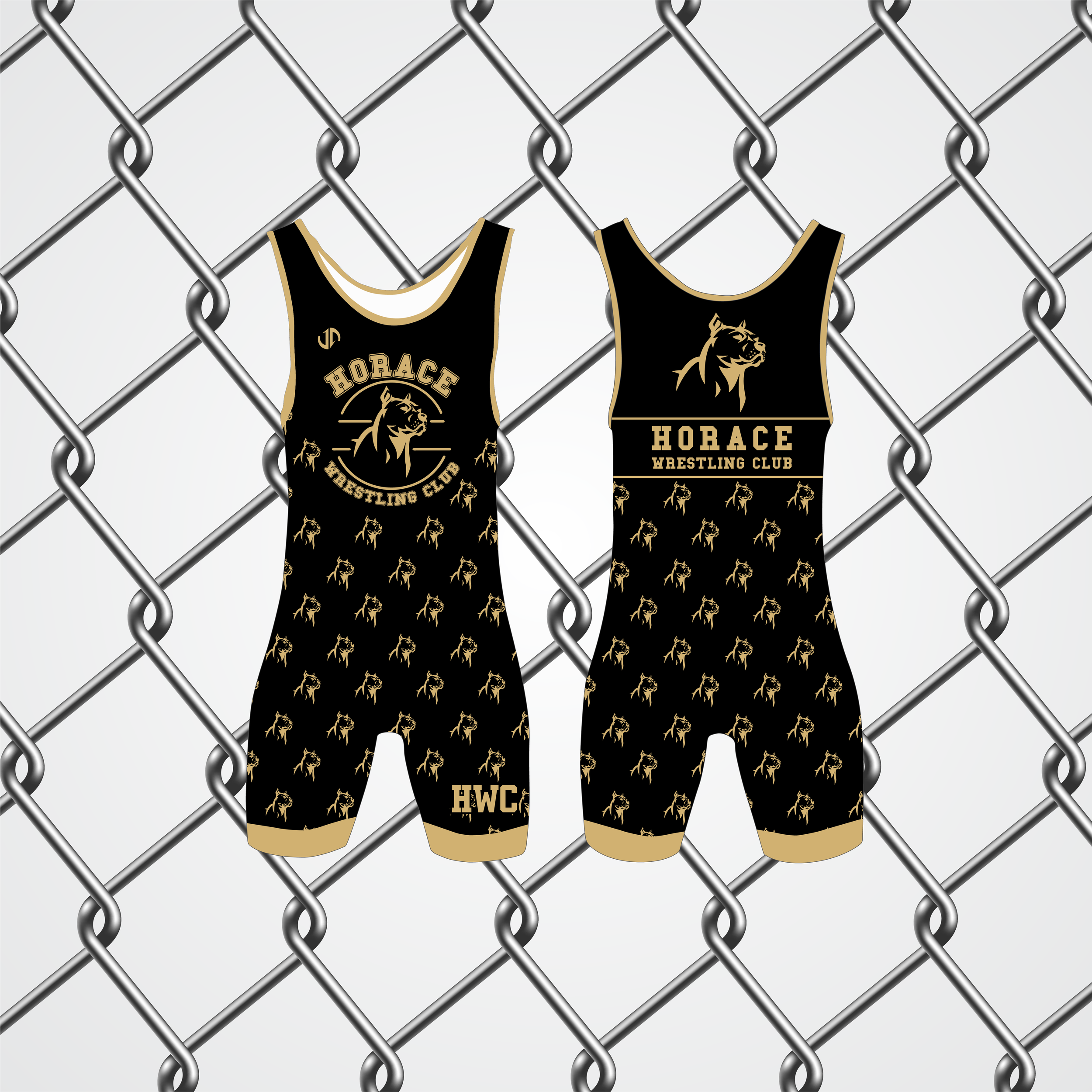 HORACE WRESTLING CLUB SINGLET BLACK.png