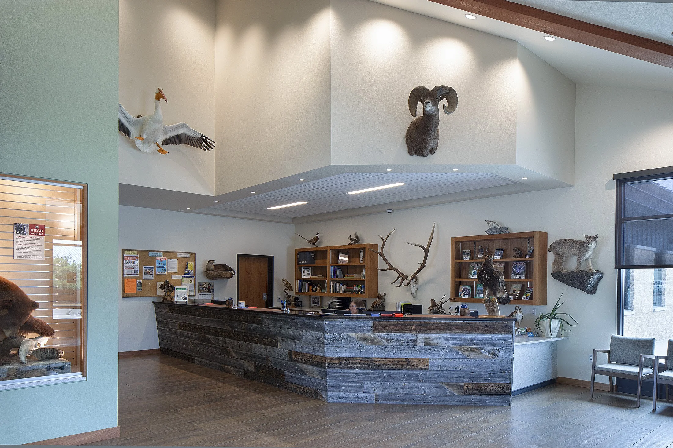 Gunnison Parks & Wildlife reception desk