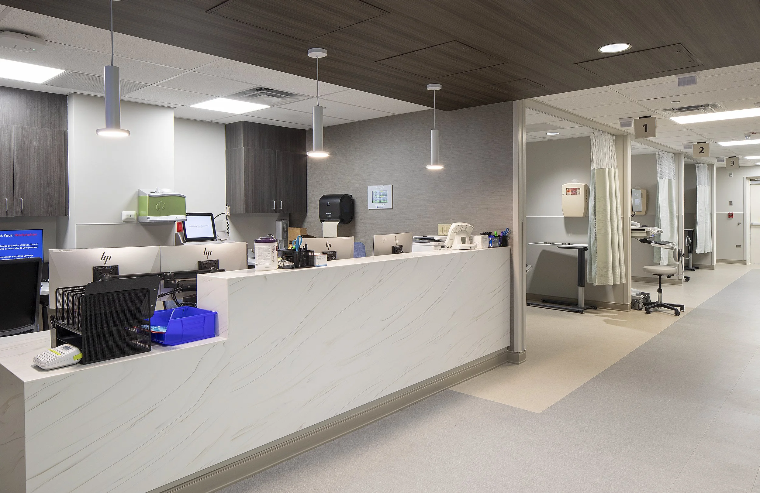 reception area and patient rooms Denver Colorado hospital 
