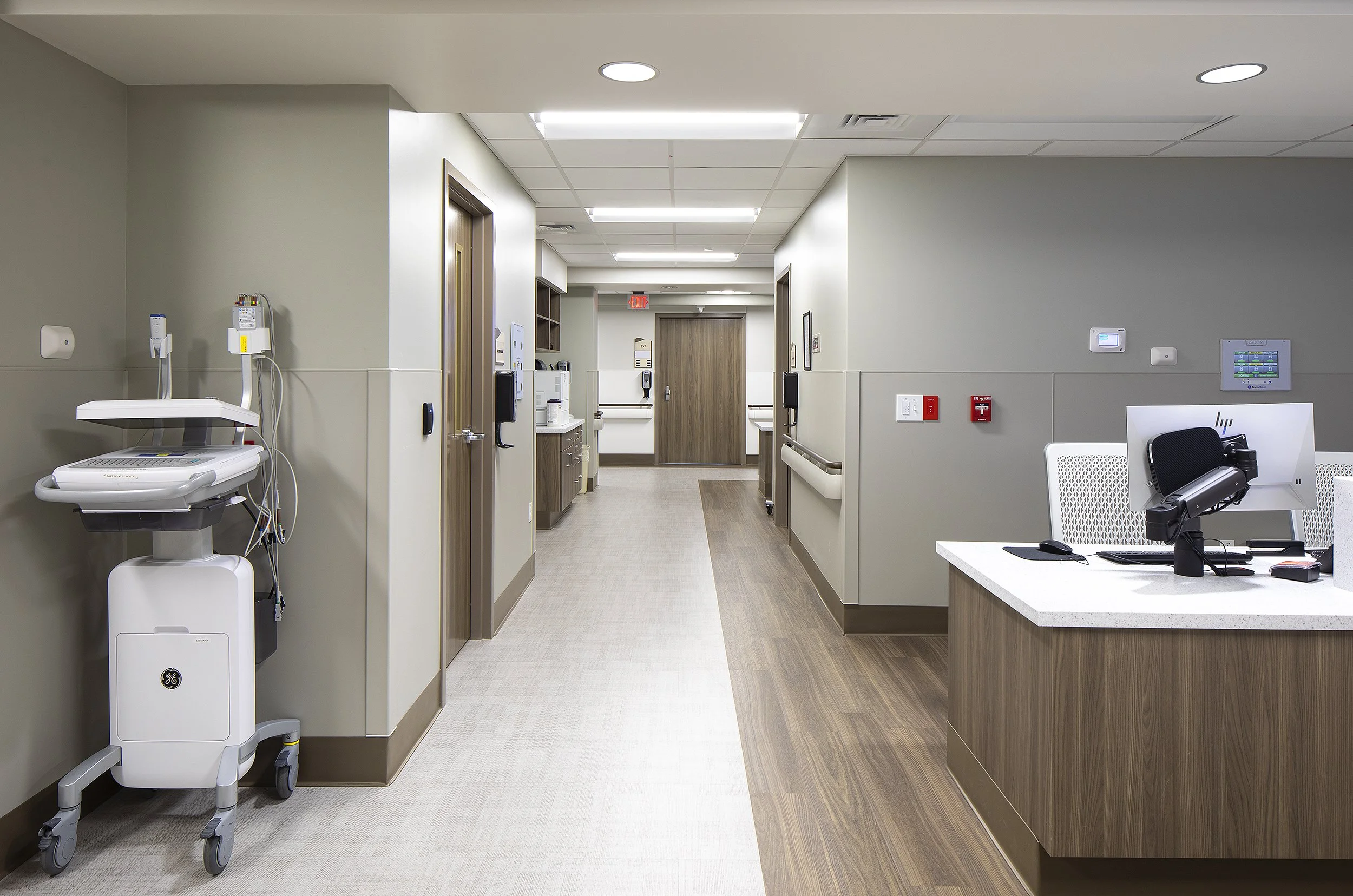 hallway with medical equipment Denver Colorado 